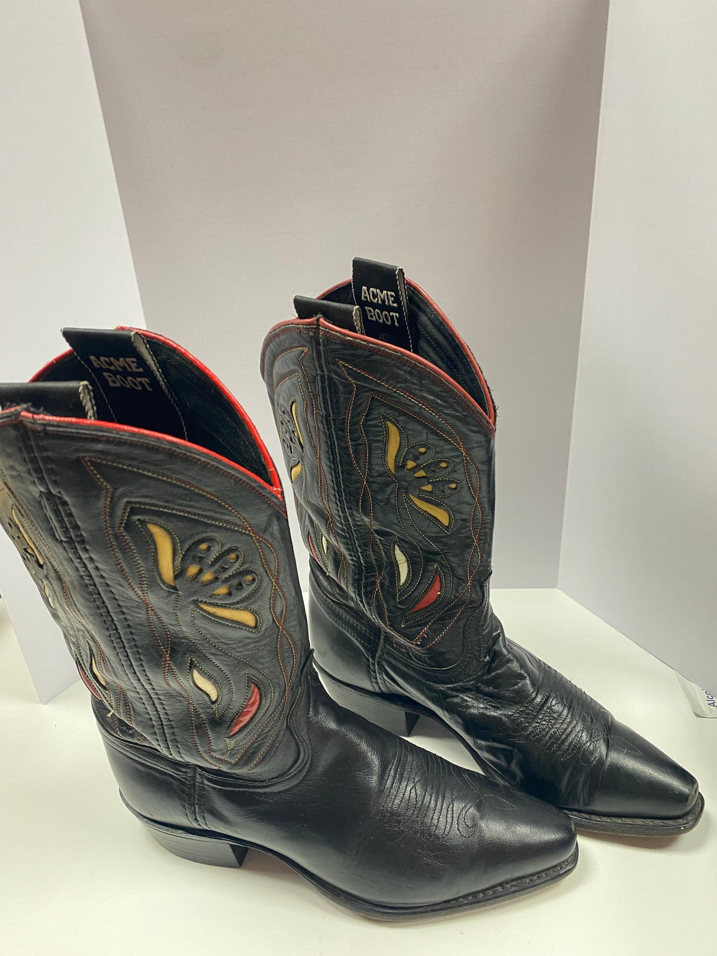 Vintage Acme Leather Cowboy Boots
