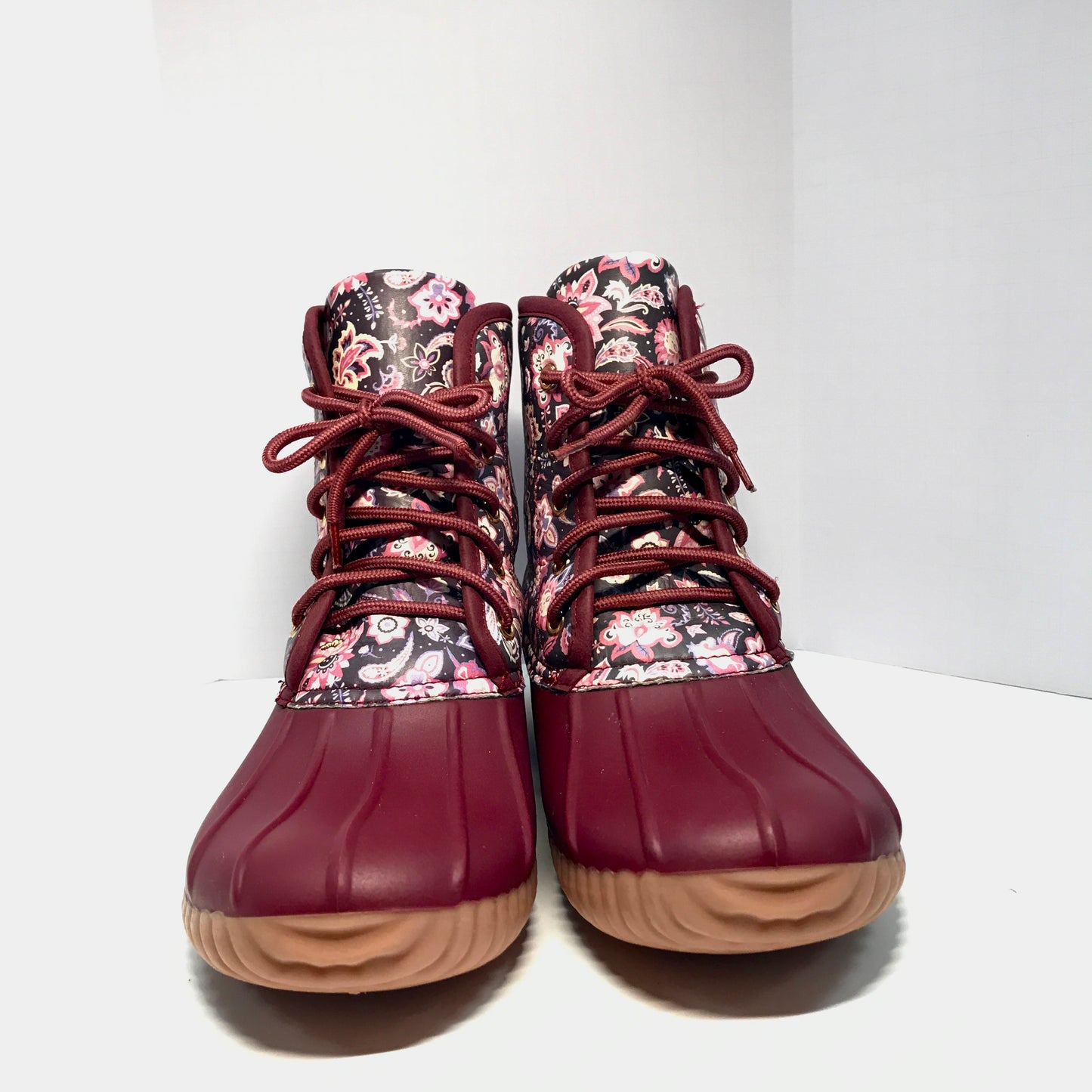 Simply Southern Collection Paisley Floral Duck Boots