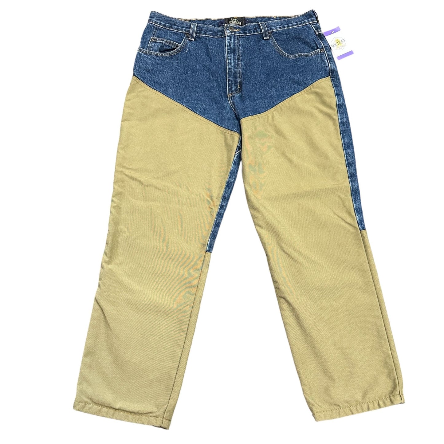 Redhead Field Pants Mens 36x30 Brush Guard Briar Jeans Outdoor Hunting Suspender