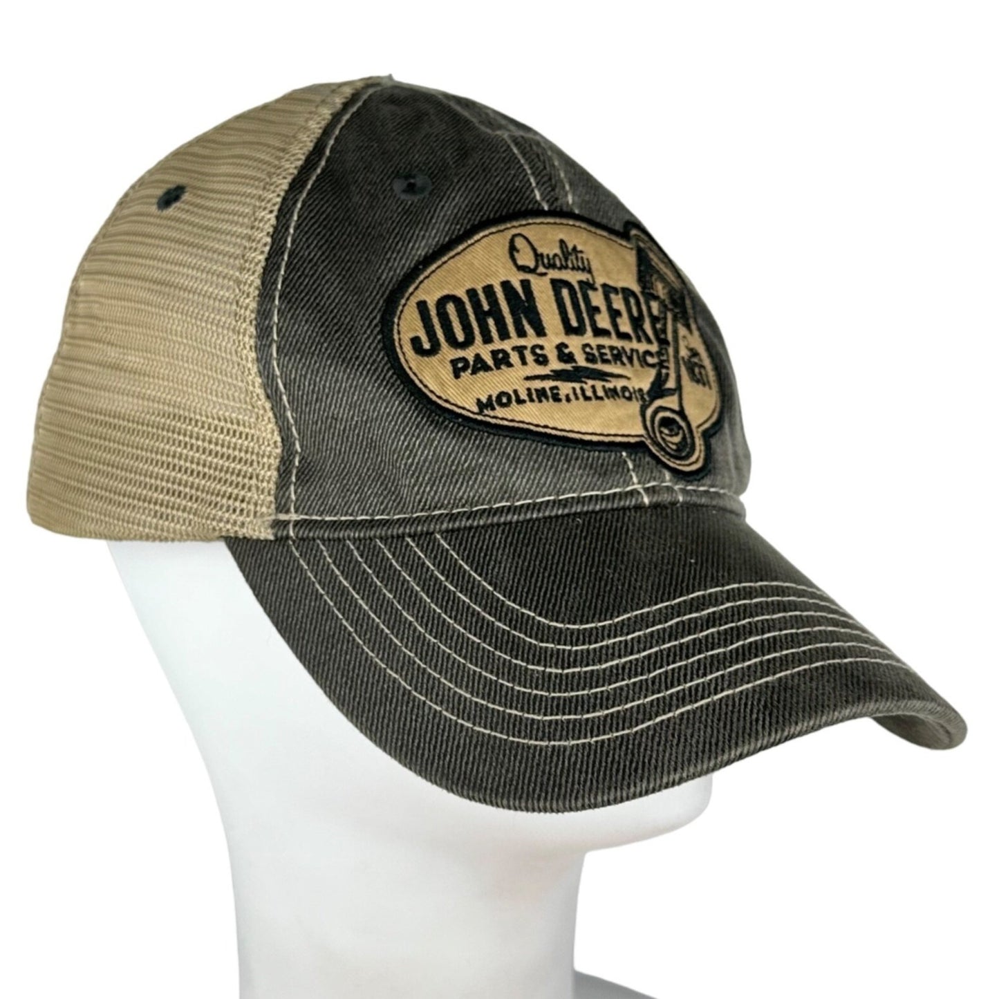 John Deere Quality Parts & Service Since 1837 Snapback Trucker Mesh Hat