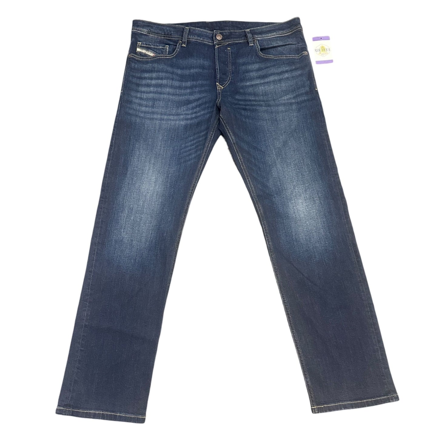 Diesel Jeans Mens 38x 32 Safado Slim Straight Button Fly Dark Wash Denim Stretch