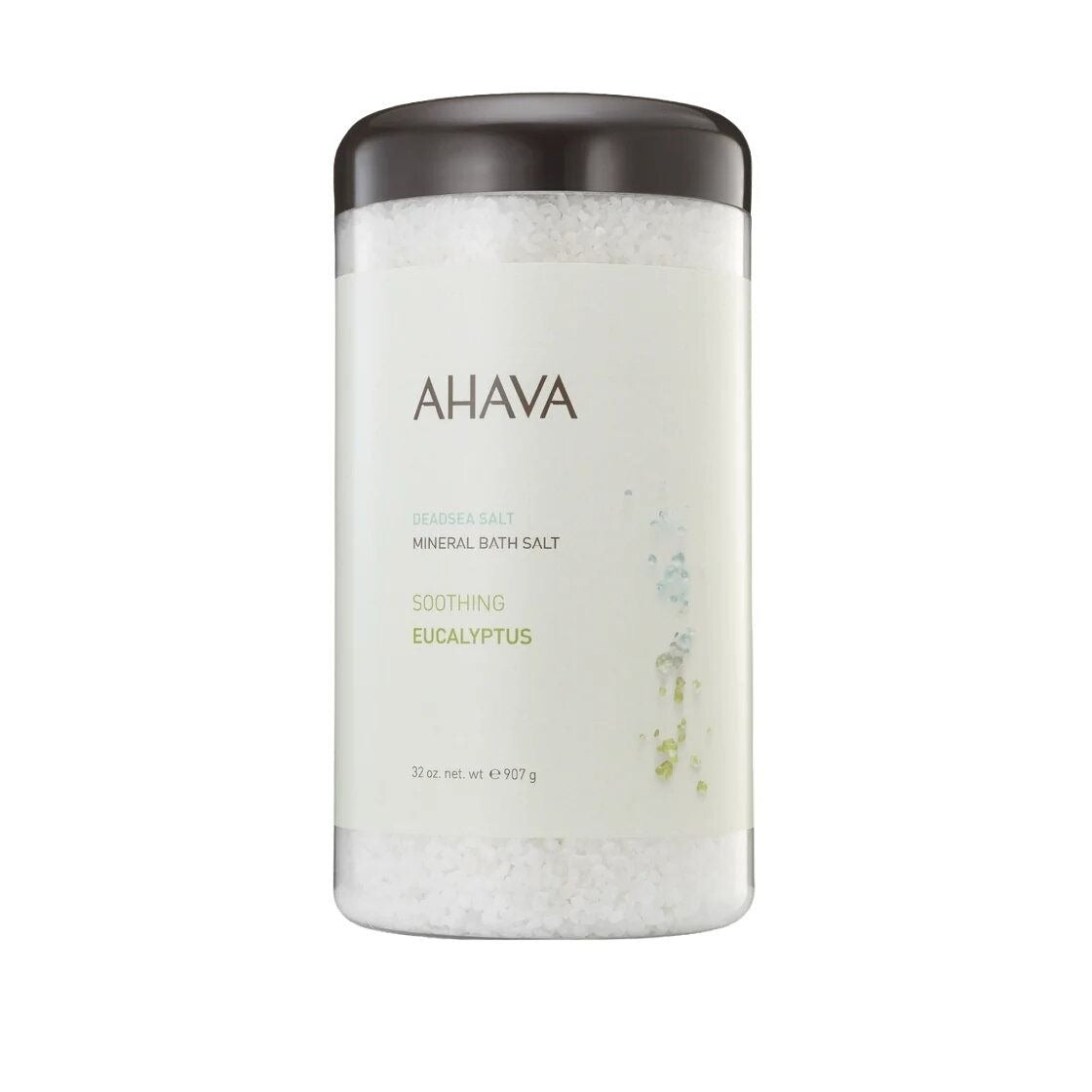 AHAVA Dead Sea Salt Mineral Bath Salt - Muscle Soothing Eucalyptus 32 Oz 907 g