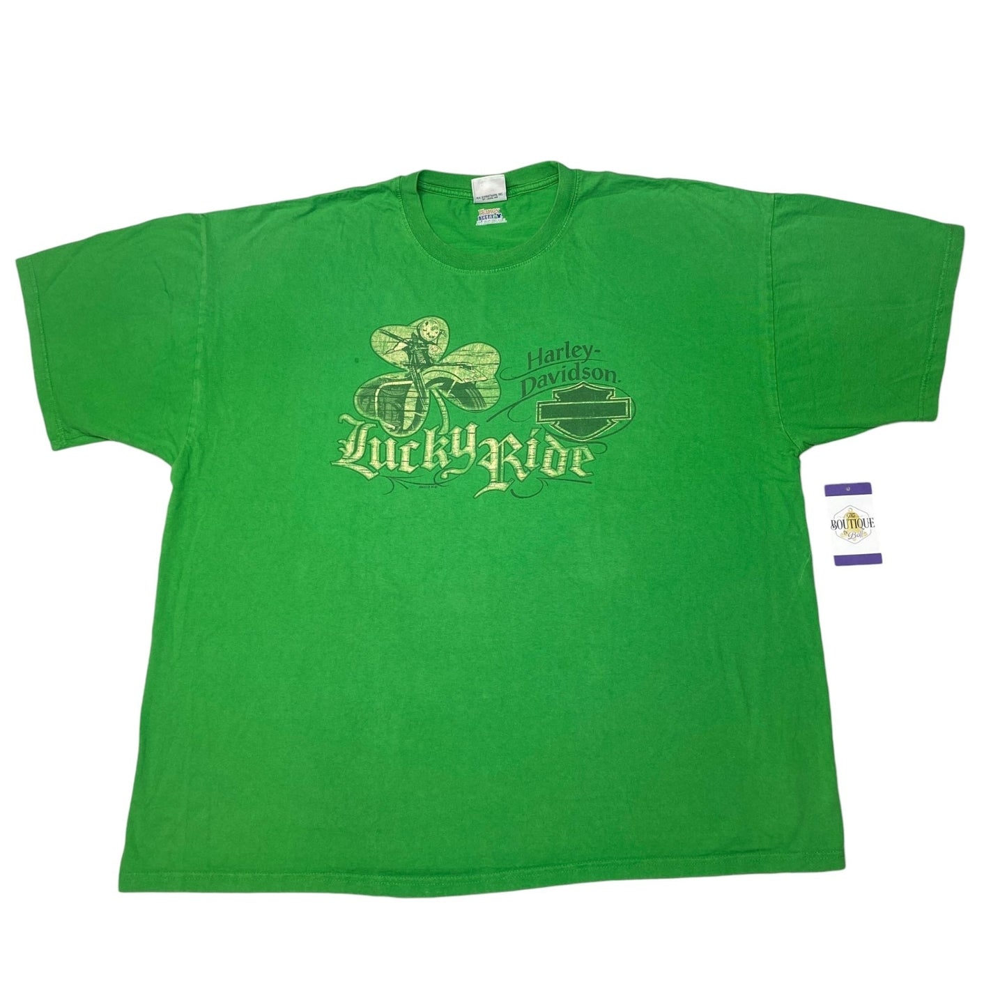 Harley Davidson St Patricks Lucky Ride VooDoo New Orleans 3XL 2013 Green TShirt