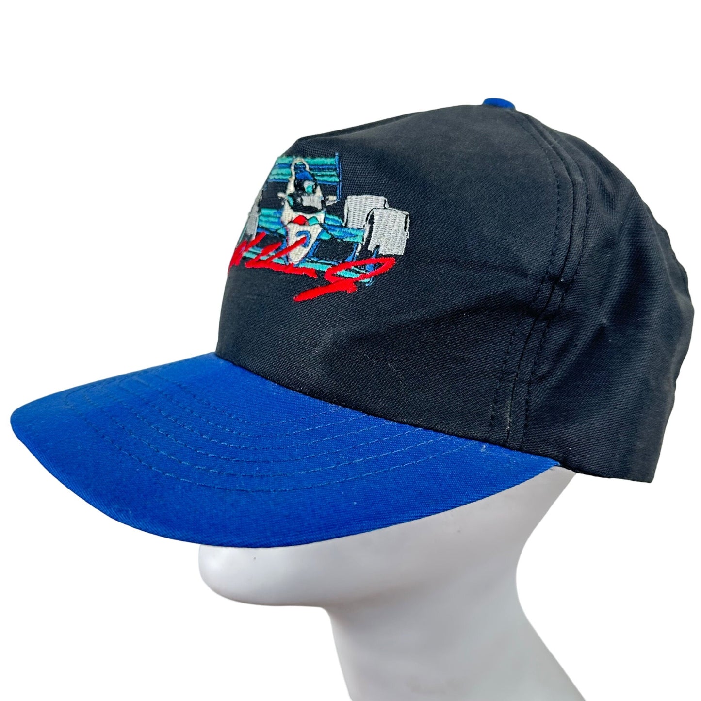 Vintage Snapback Baseball Hat Cap Al Unser Jr Valvoline Car Embroidered USA Made