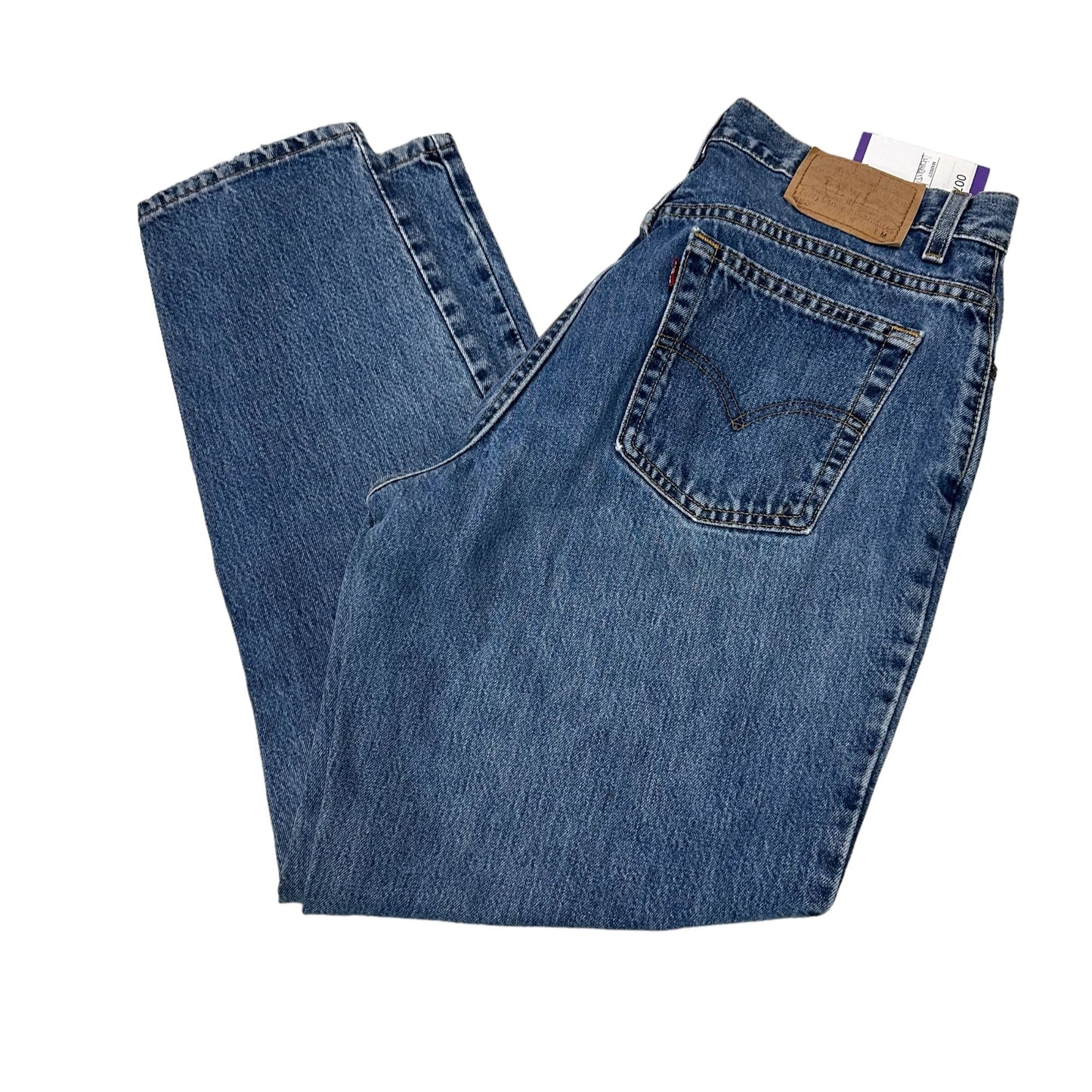 Vintage Levis 550 Jeans Womens 16 Blue Denim Relaxed Fit Tapered Leg 100% Cotton