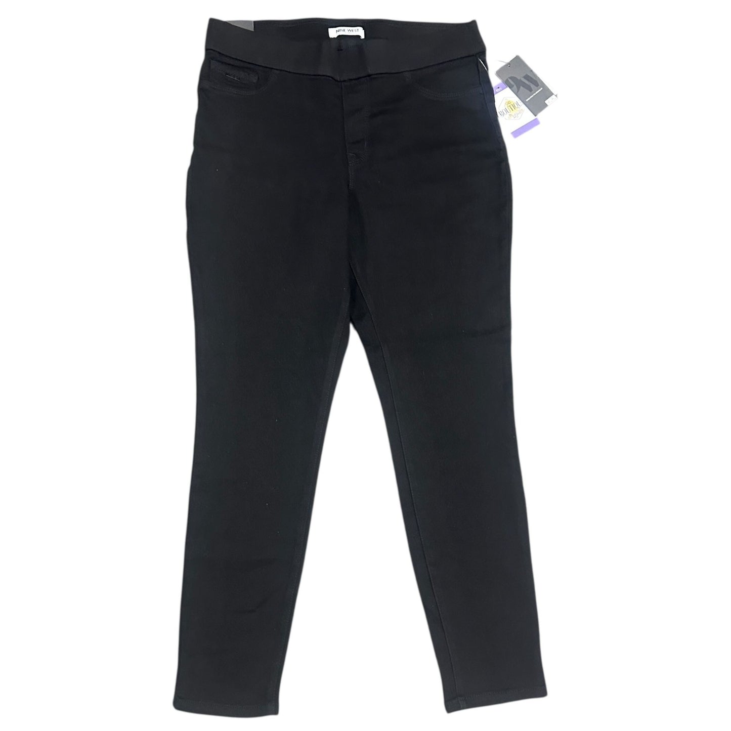 NWT Nine West Womens 14 Black Pull On Jegging Skinny Jean Legging Stretch