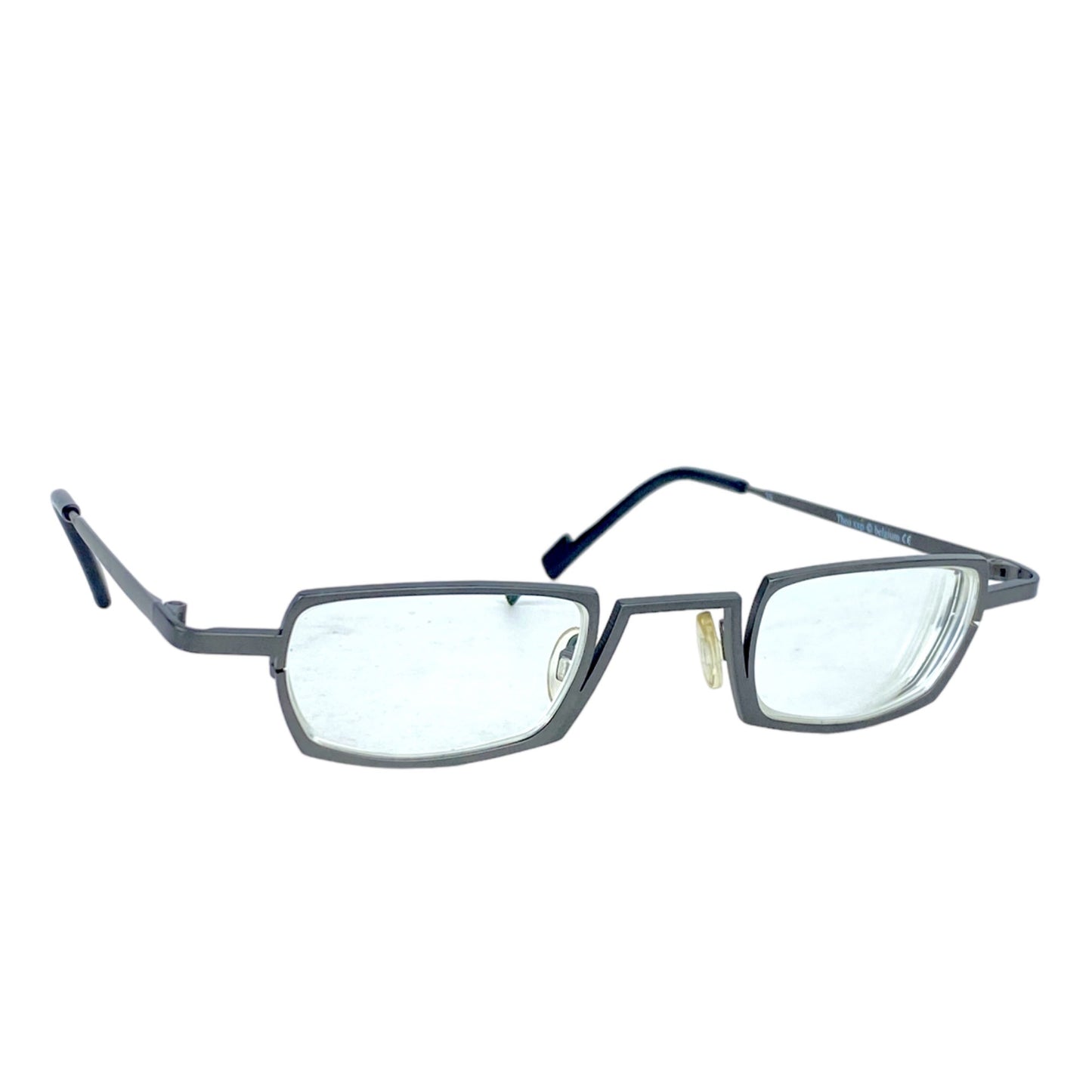 Vintage Theo Belgium Glasses Spectacles XXP 98 Metal Frame M Brown Burned Shadow