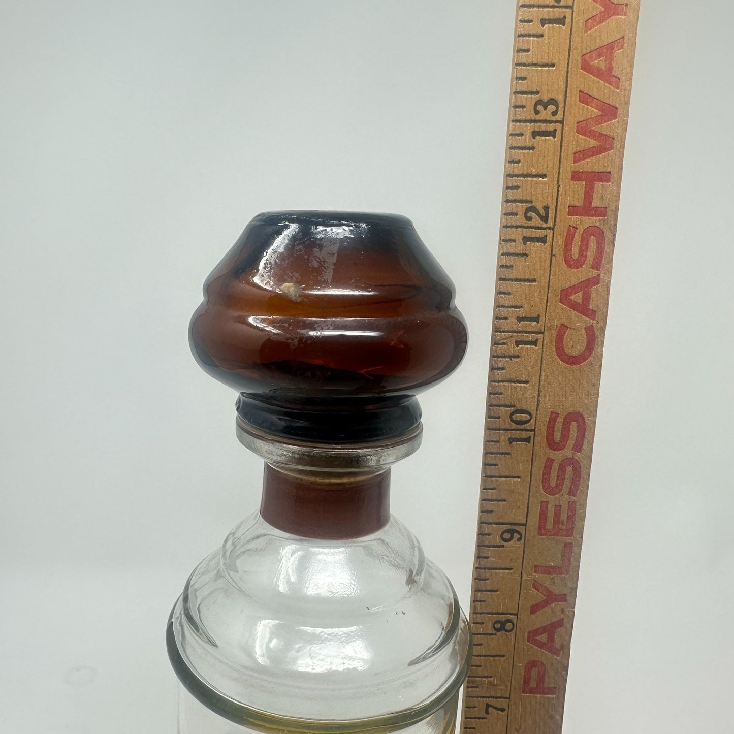 Vtg Cabin Still Bourbon Glass Decanter Sportsman Mallard Duck Amber Stopper