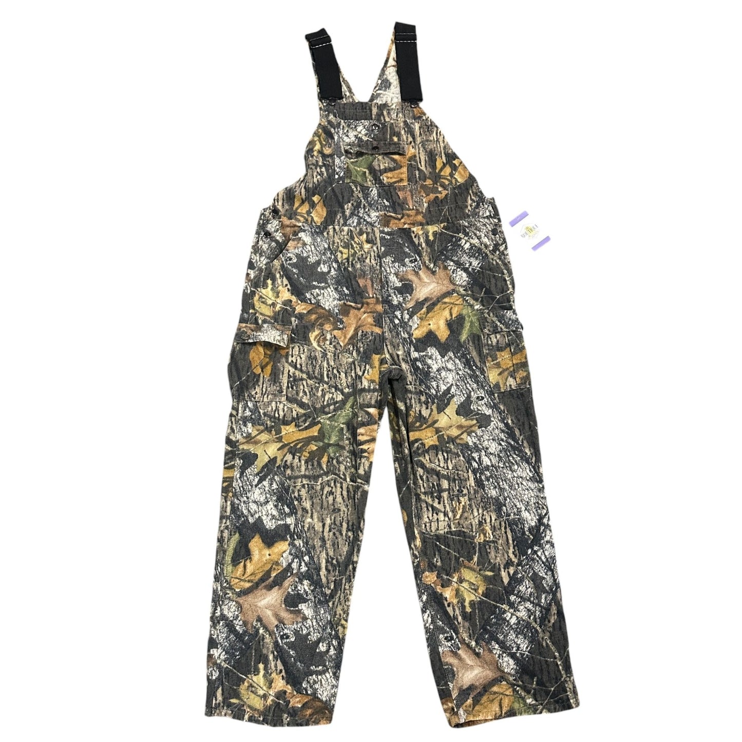 Vtg Field Staff Bib Overalls Mossy Oak Break Up Camo Mens 38 Hunting Workwear