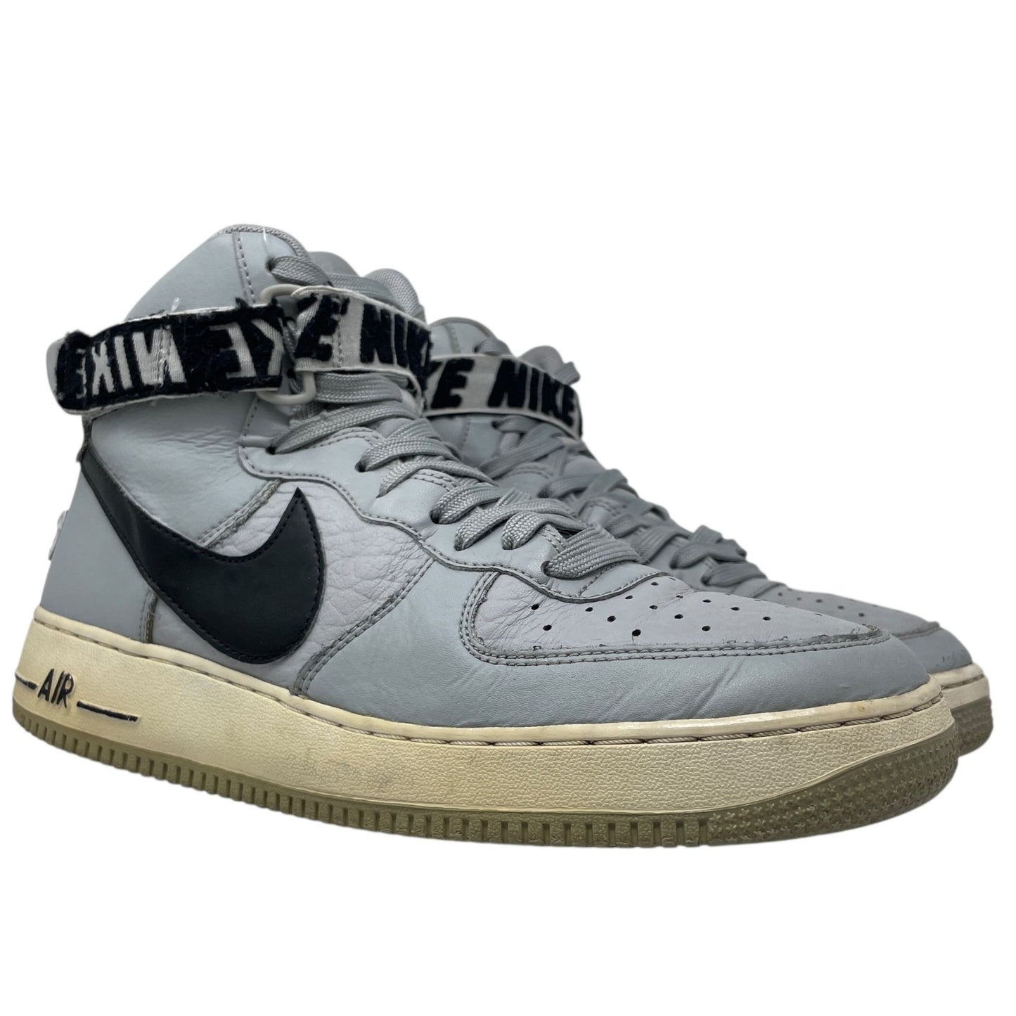 Nike Mens 10 Air Force 1 High Statement Game Sneakers Flight Silver 315121-044