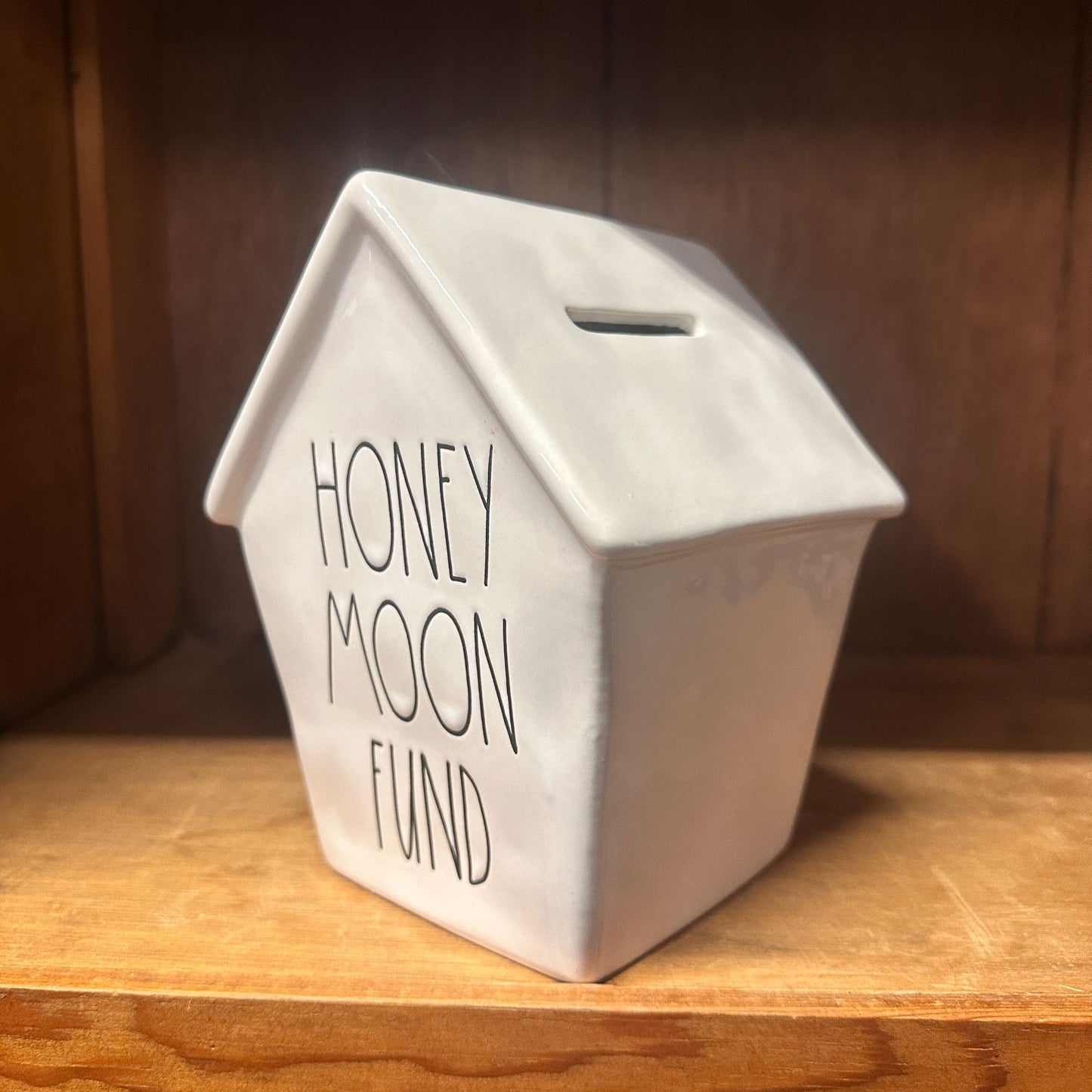 Ceramic Honeymoon Fund Money Box Rae Dunn Gift Newlywed Bridal Shower Engagement