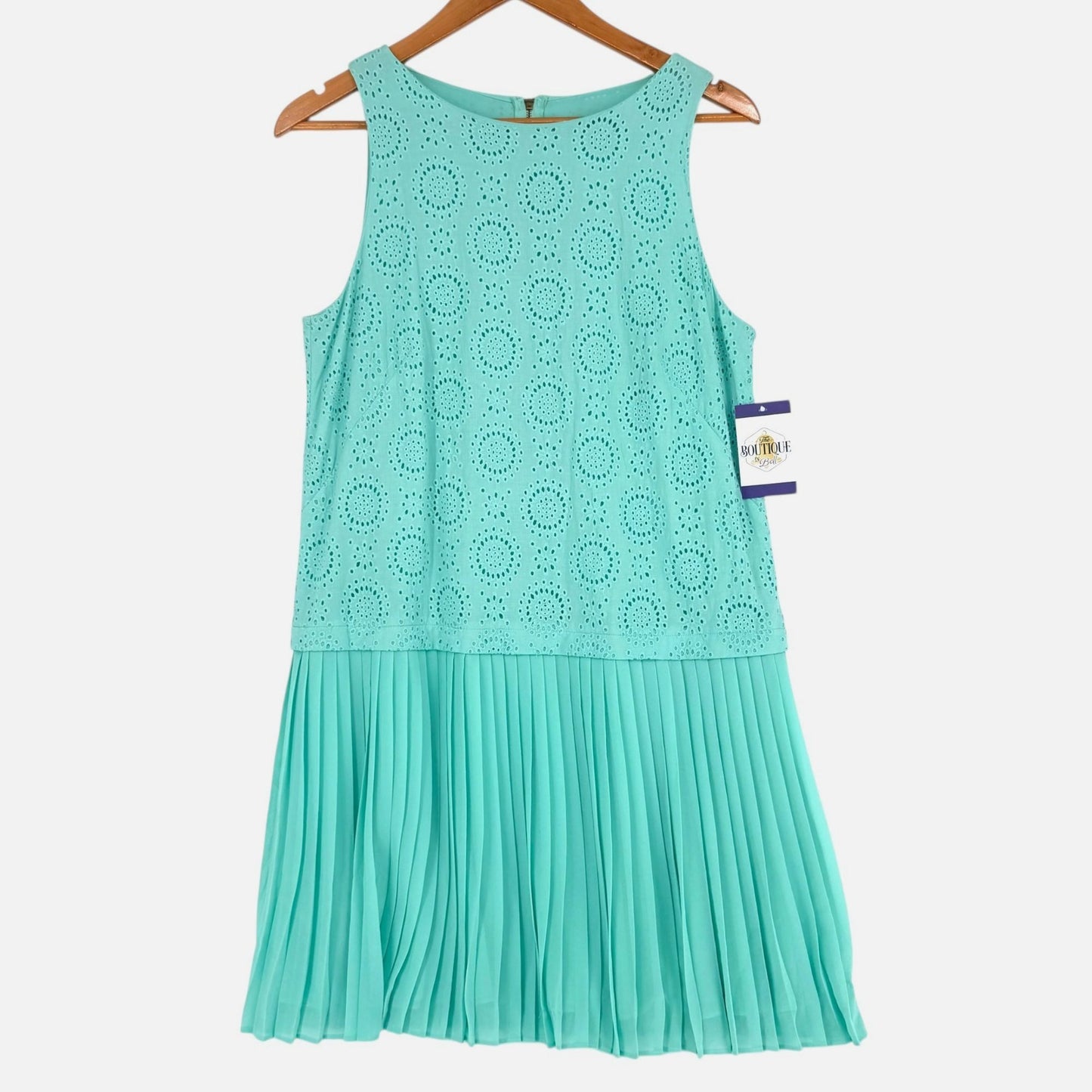 Ann Taylor LOFT Sleeveless Dress Drop Waist 10 Feminine Soft Girl Office Wear