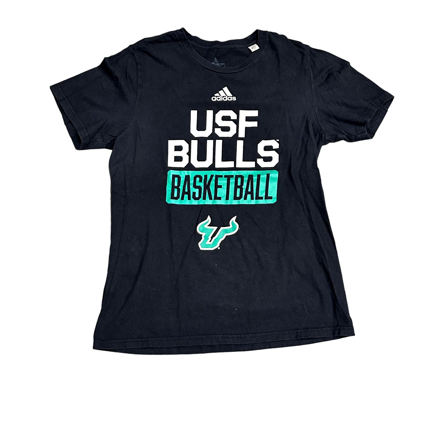 Adidas M USF Bulls Basketball TShirt Graphic Print Short Sleeve Amplifier Tee