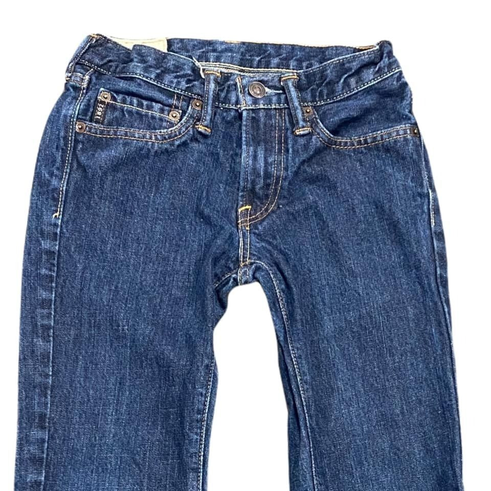 Abercrombie Kids 10 Slim Boot Blue Jeans Dark Wash Boot Cut Denim 100% Cotton