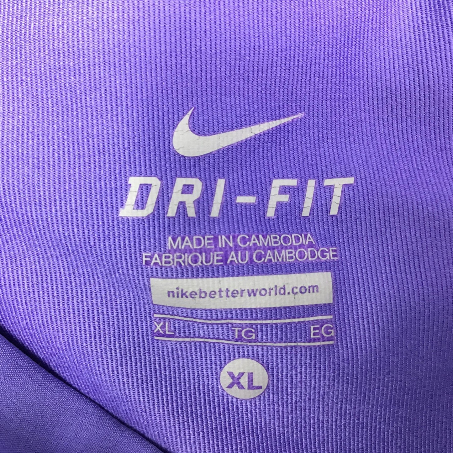 Nike XL Purple Dri-Fit Athletic Tennis Skort Pleated White Stripe Athleisure