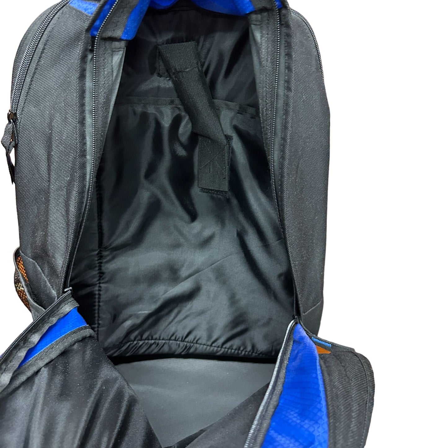 LANZA Blue Black Backpack Hiking Camping Travel School Knapsack