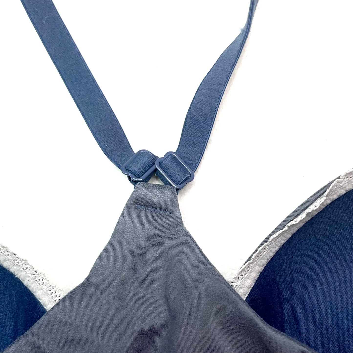 Victoria's Secret 34D Blue Body By Victoria Racerback Demi Bra Front Closure