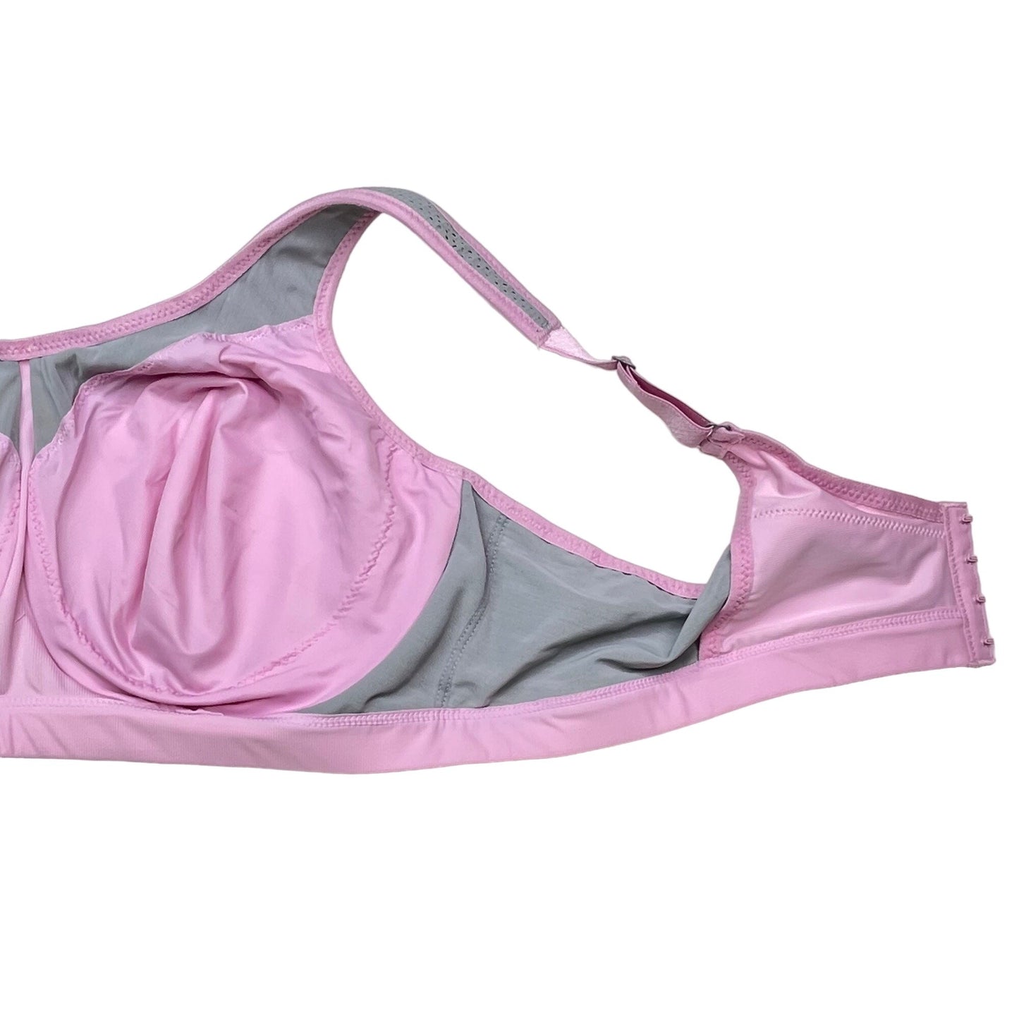 Glamorise 44C Pink Full Coverage Sports Bra Seamless Underwire High Impact