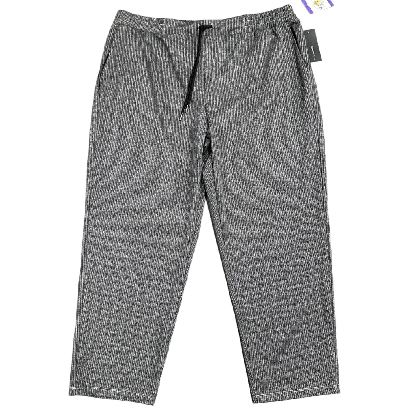 NWT RobertLouis Womens 3X Gray The Essential Jogger Pants Drawstring Waist Comfy