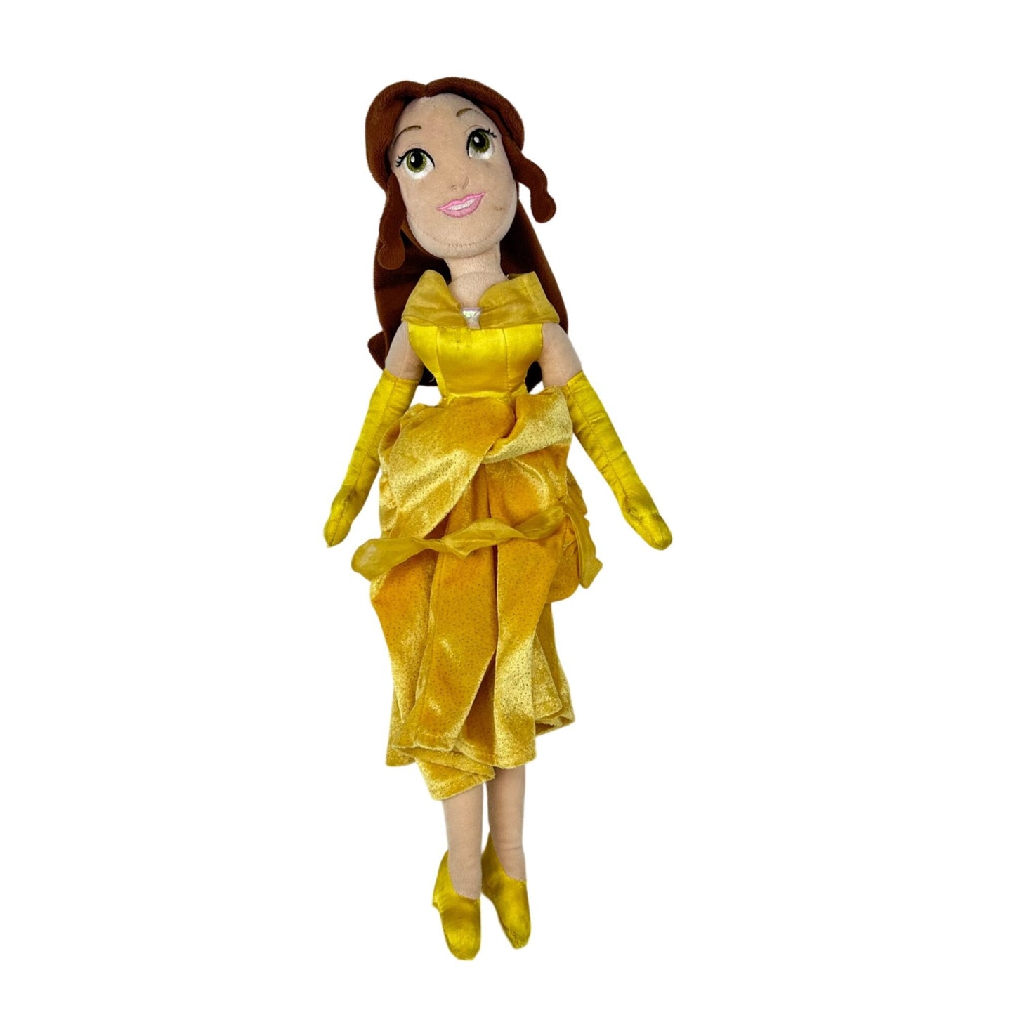 Disney Store 20" Princess Belle Plush Doll Beauty and The Beast Stuffed Toy