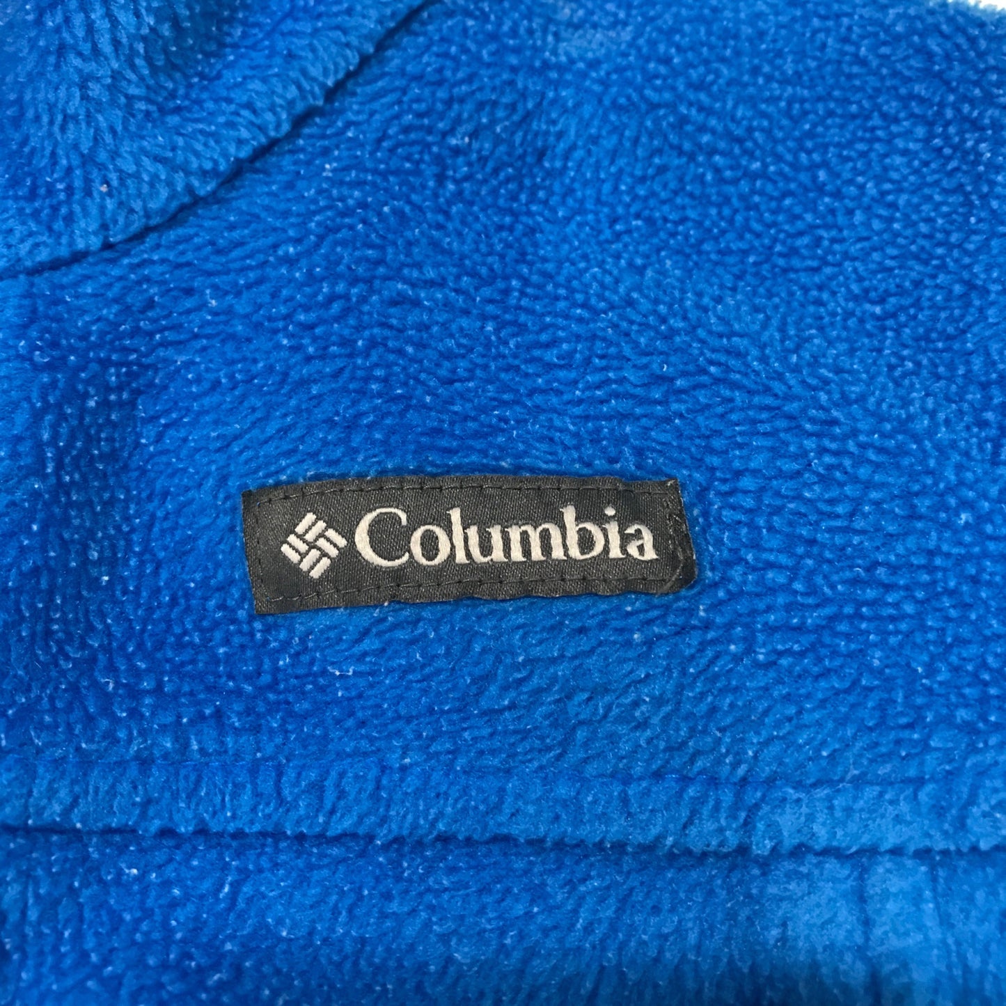 Columbia Youth S Blue Fleece Full Zip Jacket Zip Pockets Collar Long Sleeve