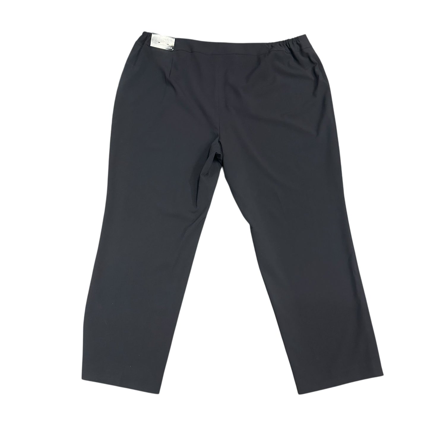 Nine West THE TROUSER Pant Black Low Rise Flared Leg Fitted 24W NWT