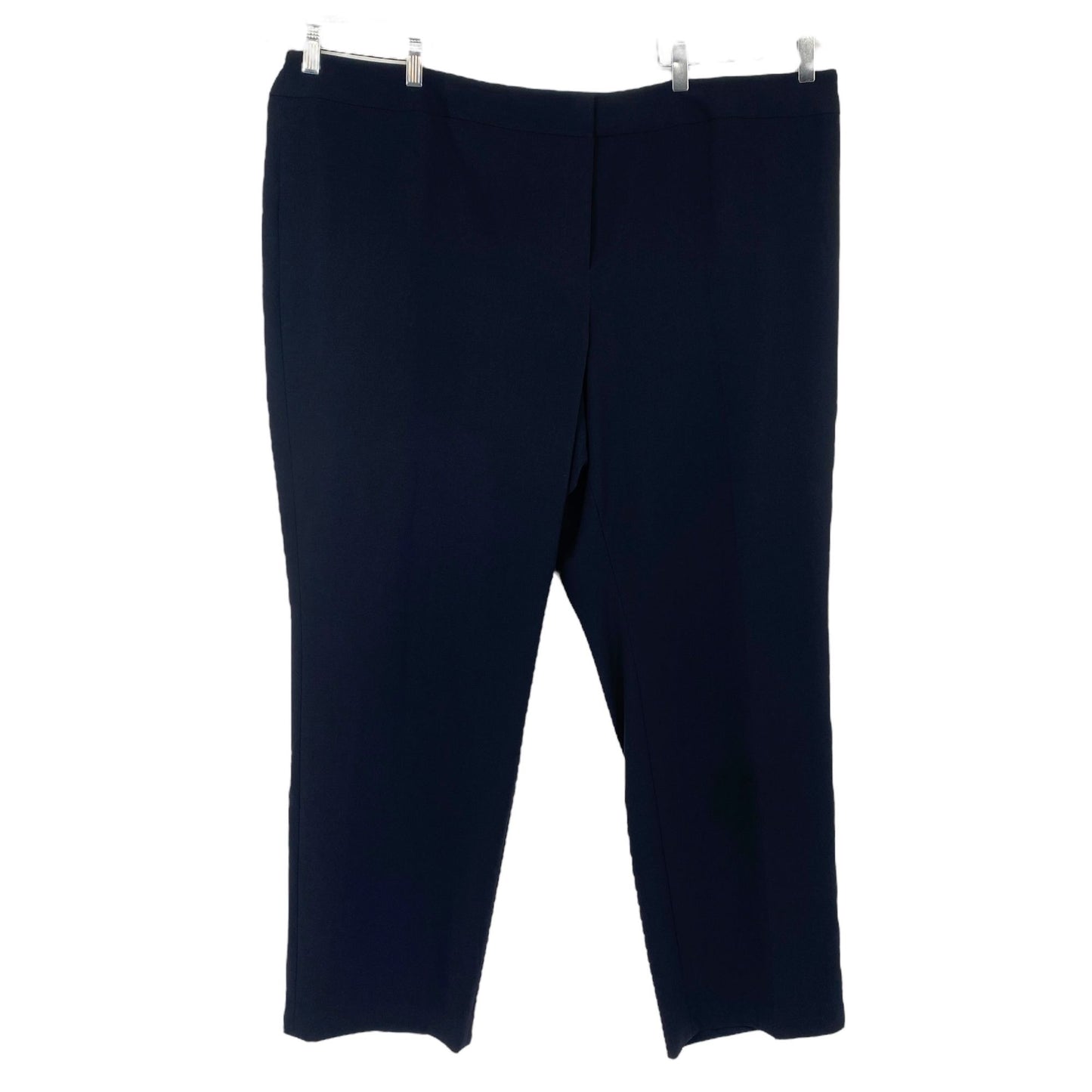 Nine West THE TROUSER Pant Black Low Rise Flared Leg Fitted 24W NWT