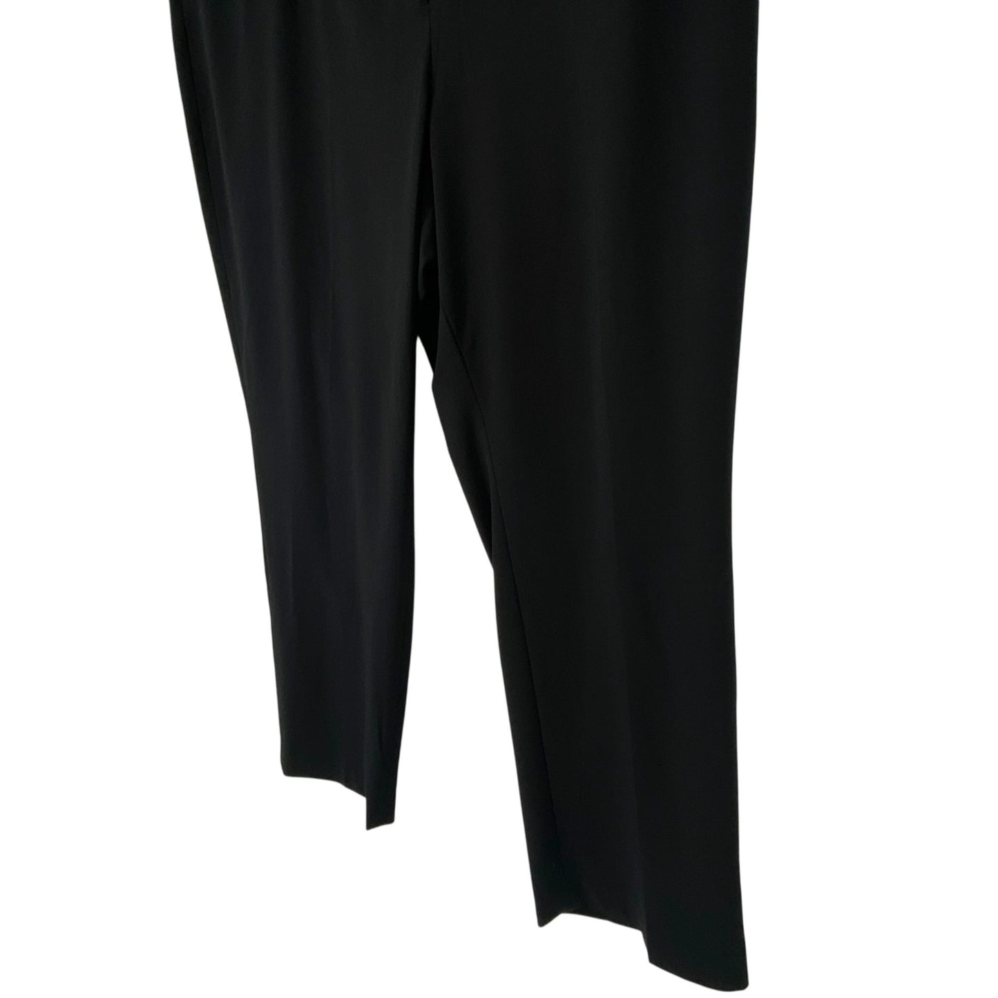 Nine West THE TROUSER Pant Black Low Rise Flared Leg Fitted 24W NWT