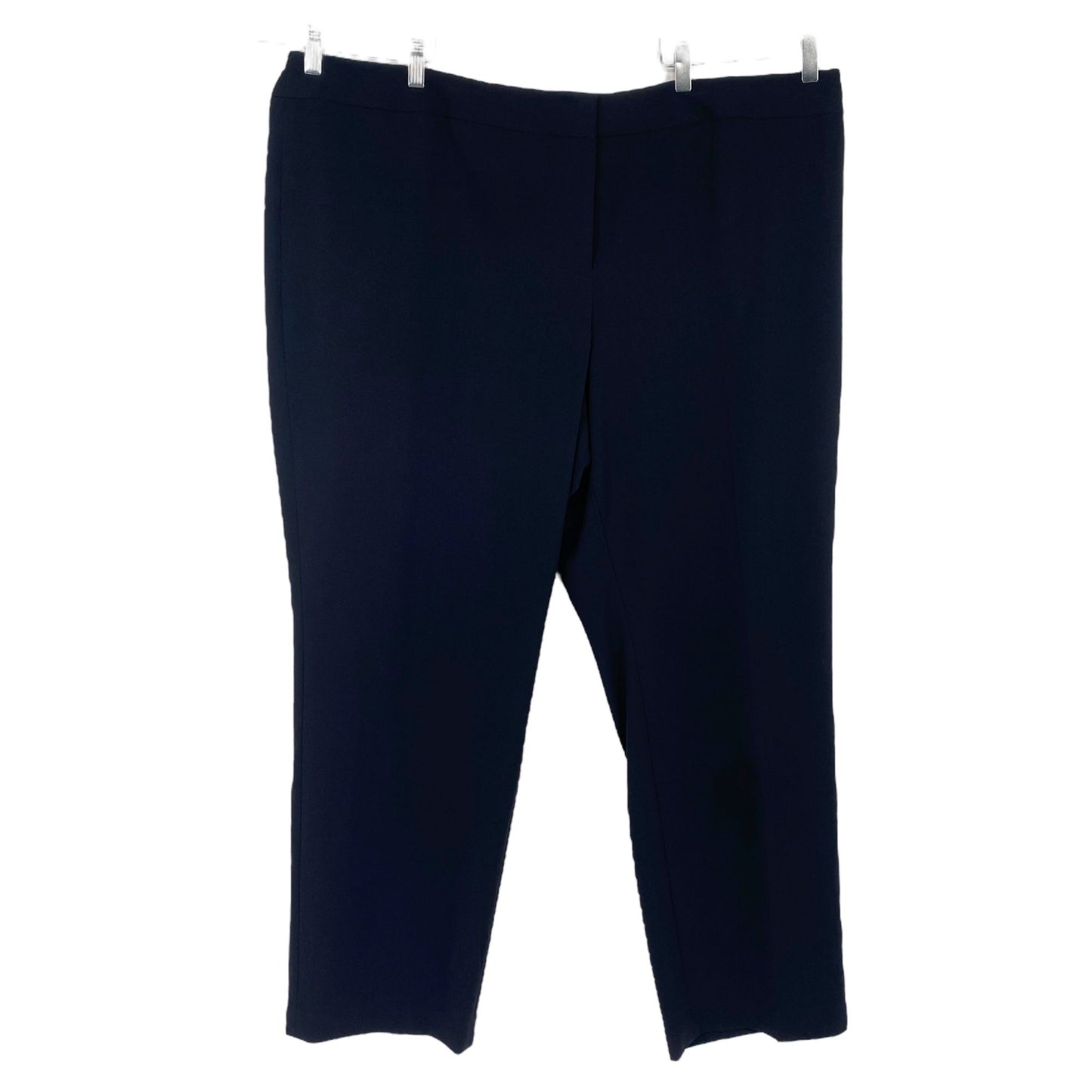 Nine West THE TROUSER Pant Black Low Rise Flared Leg Fitted 24W NWT