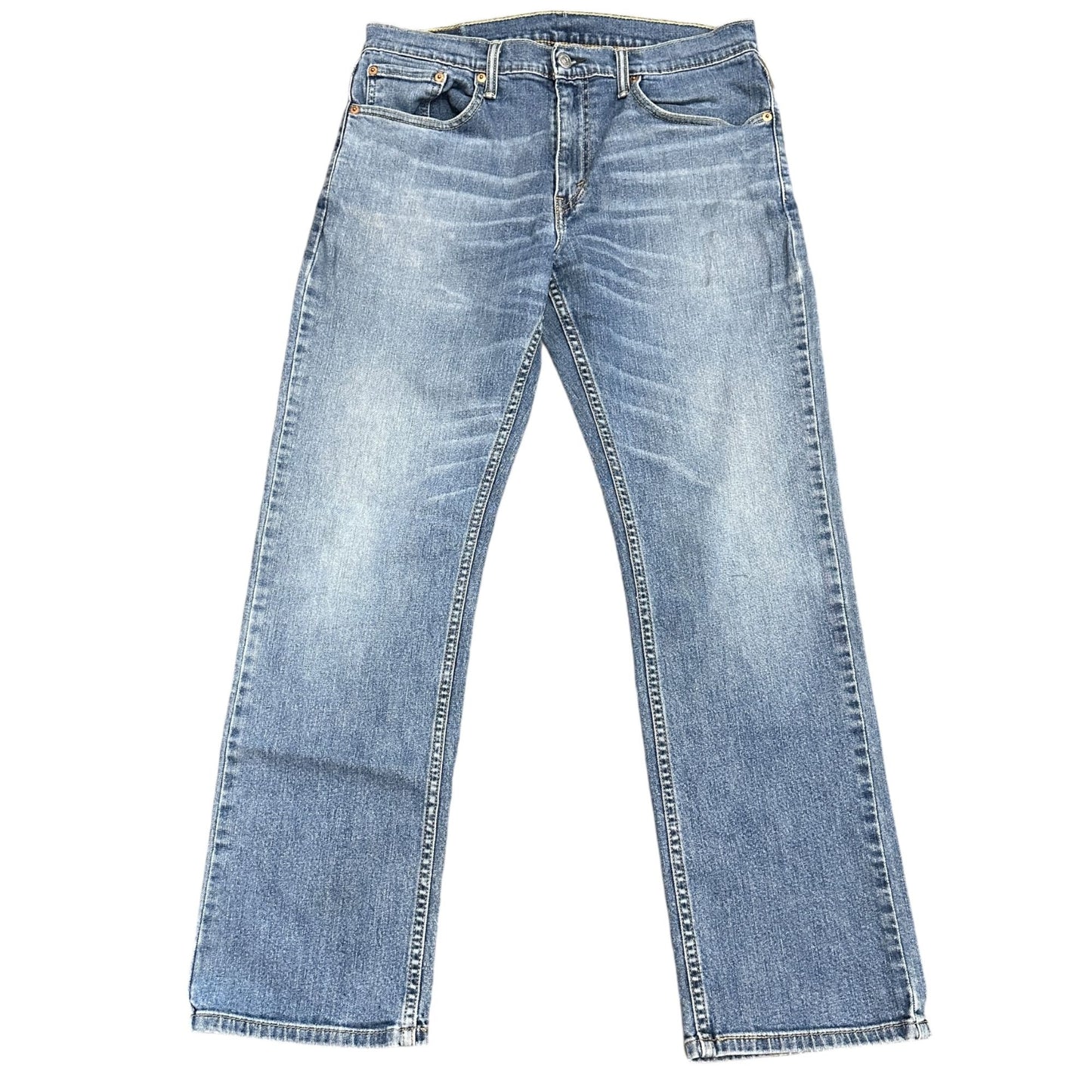 Levi Strauss 559 Straight Leg Blue Jeans Mens 33x32 Light Wash Denim 5 Pocket