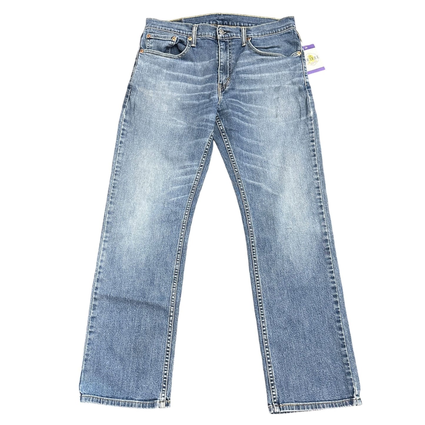 Levi Strauss 559 Straight Leg Blue Jeans Mens 33x32 Light Wash Denim 5 Pocket