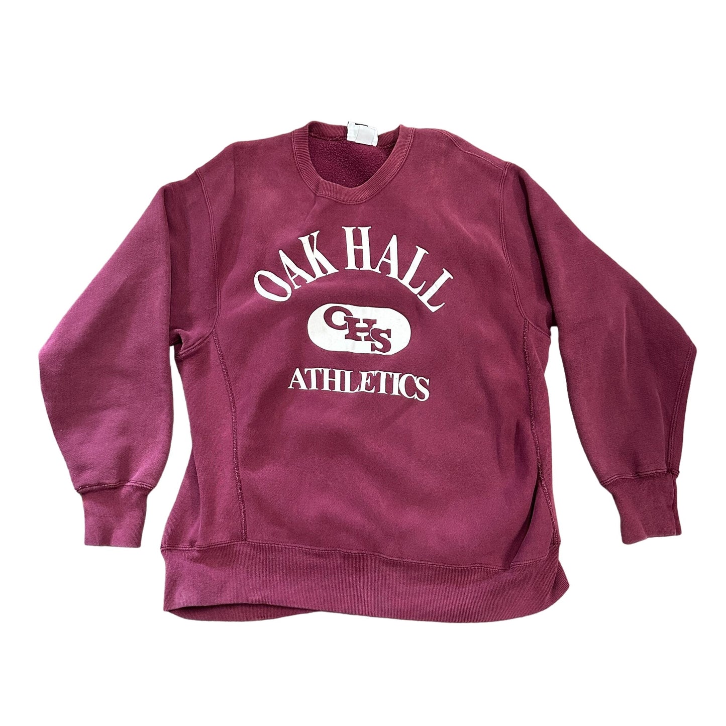 Vtg Lee Oak Hall Athletics Pullover Sweatshirt XL USA Preppy Old School Prep