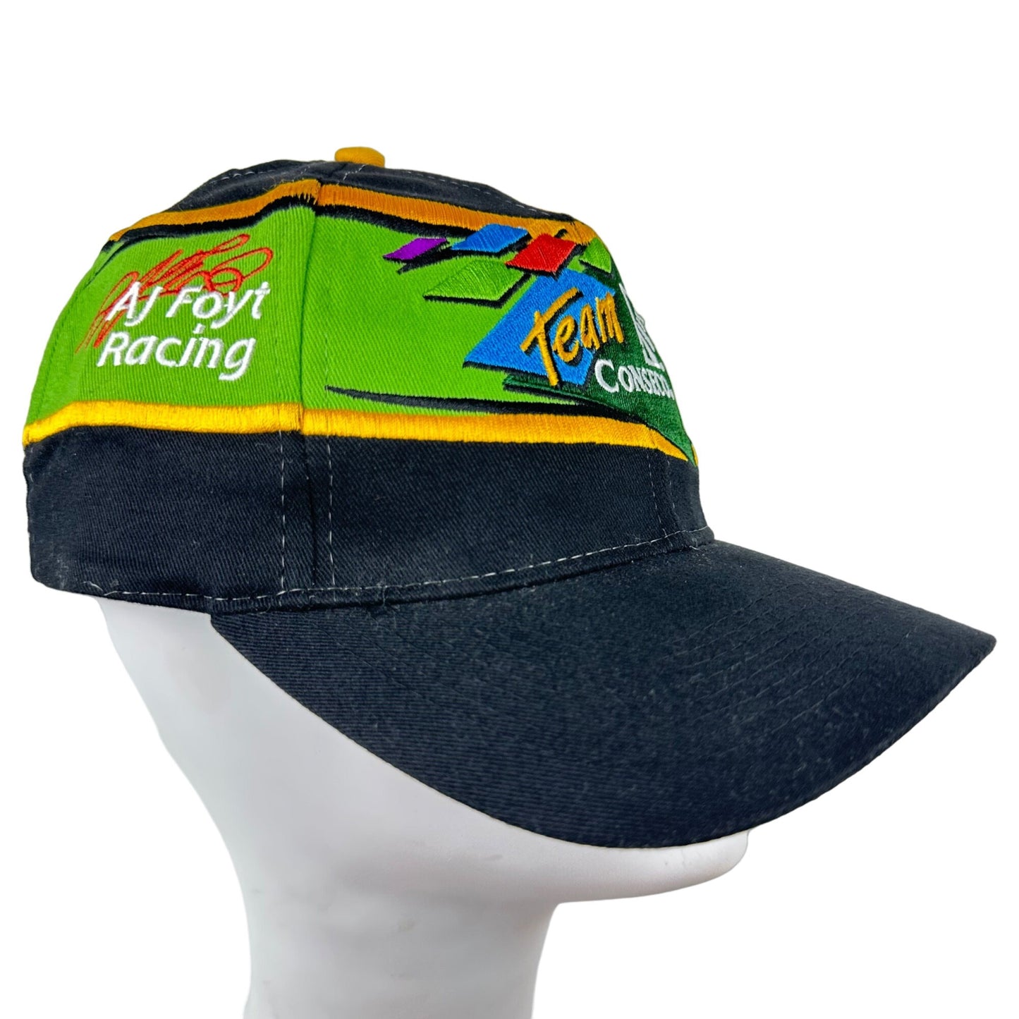 Vintage Nascar Baseball Hat Cap AJ Foyt Racing #14 Team Conesco Adjustable