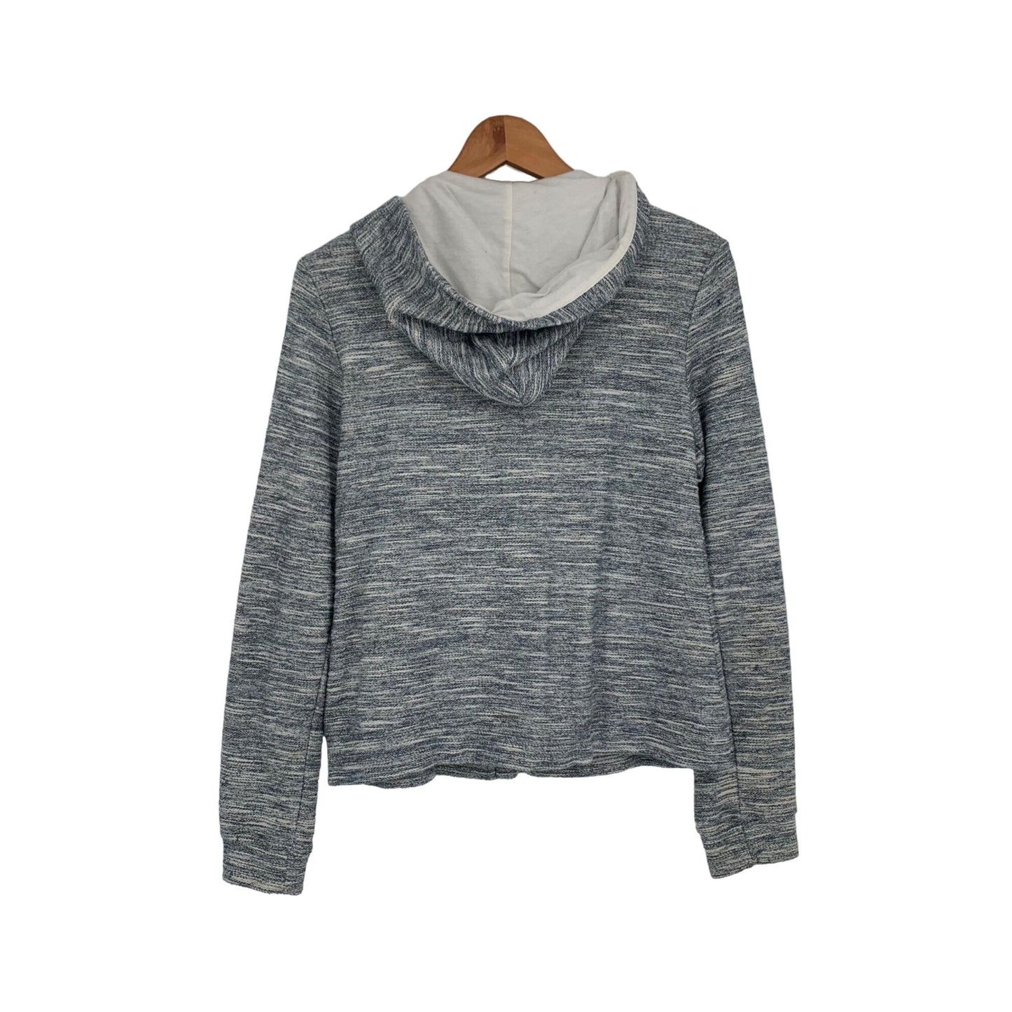 Anthropologie Saturday Sunday S Gray Jacket Hooded Zipper Accent Pockets Comfy