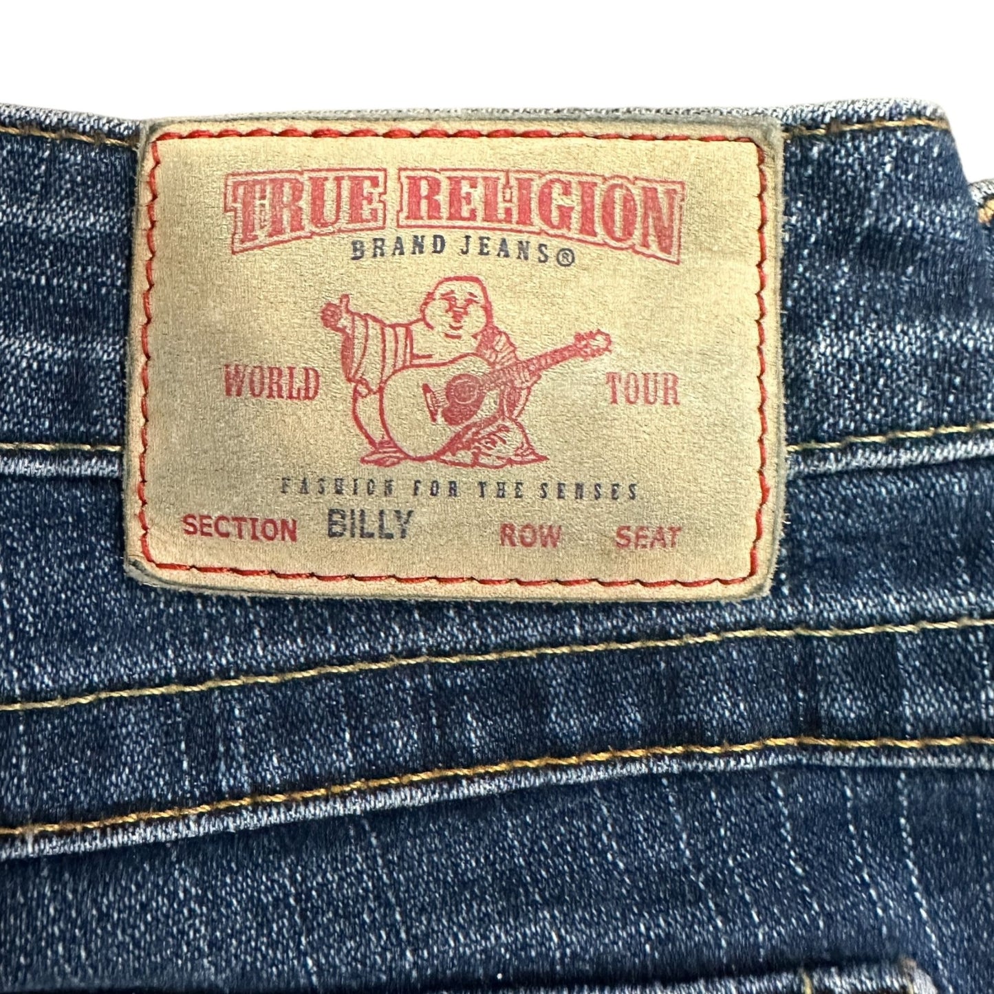 Vintage Y2K True Religion Womens 27 Billy Bootcut Jeans Stretch Flap Pockets