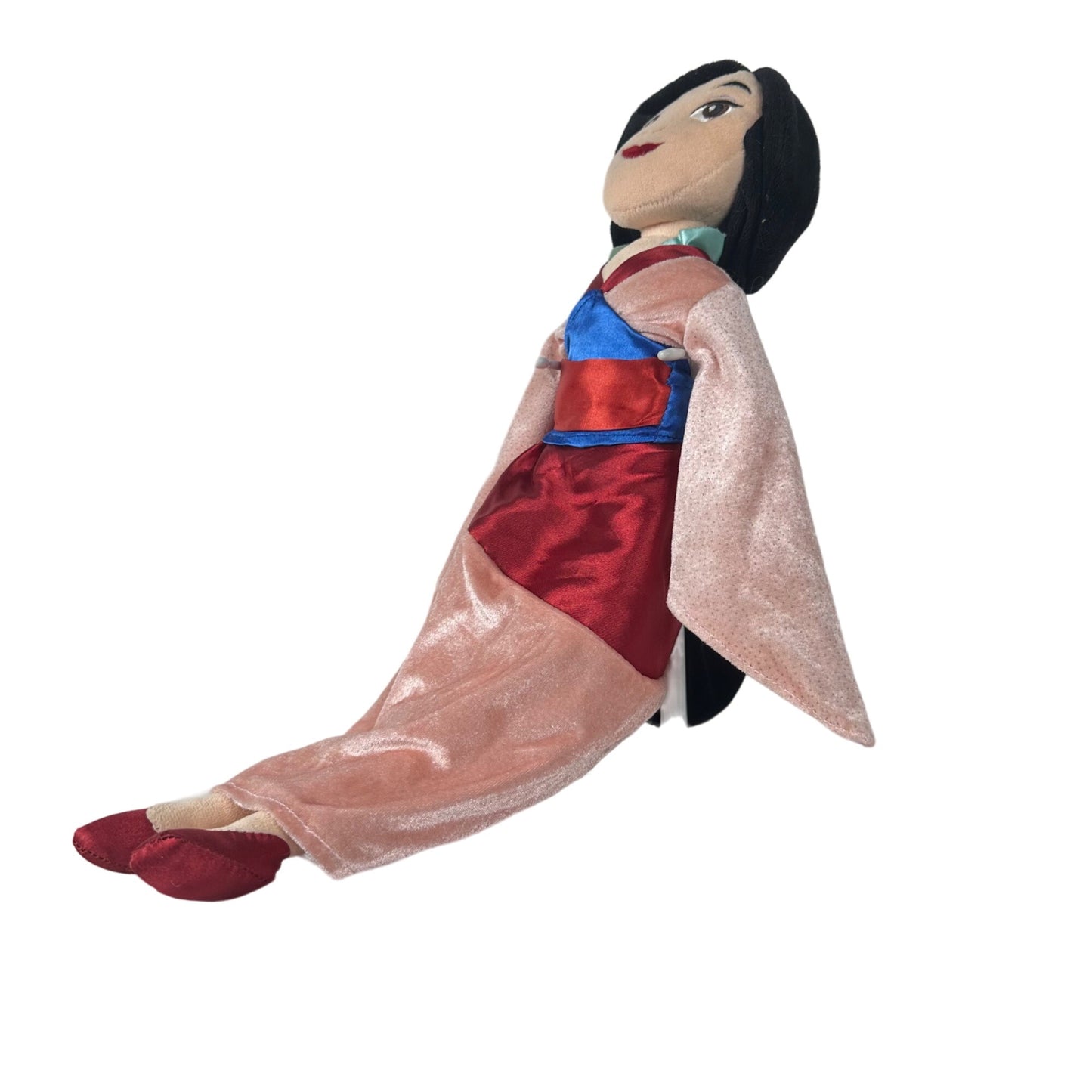 Disney Store Princess Mulan 20" Plush Doll Stuffed Toy Chinese Pink