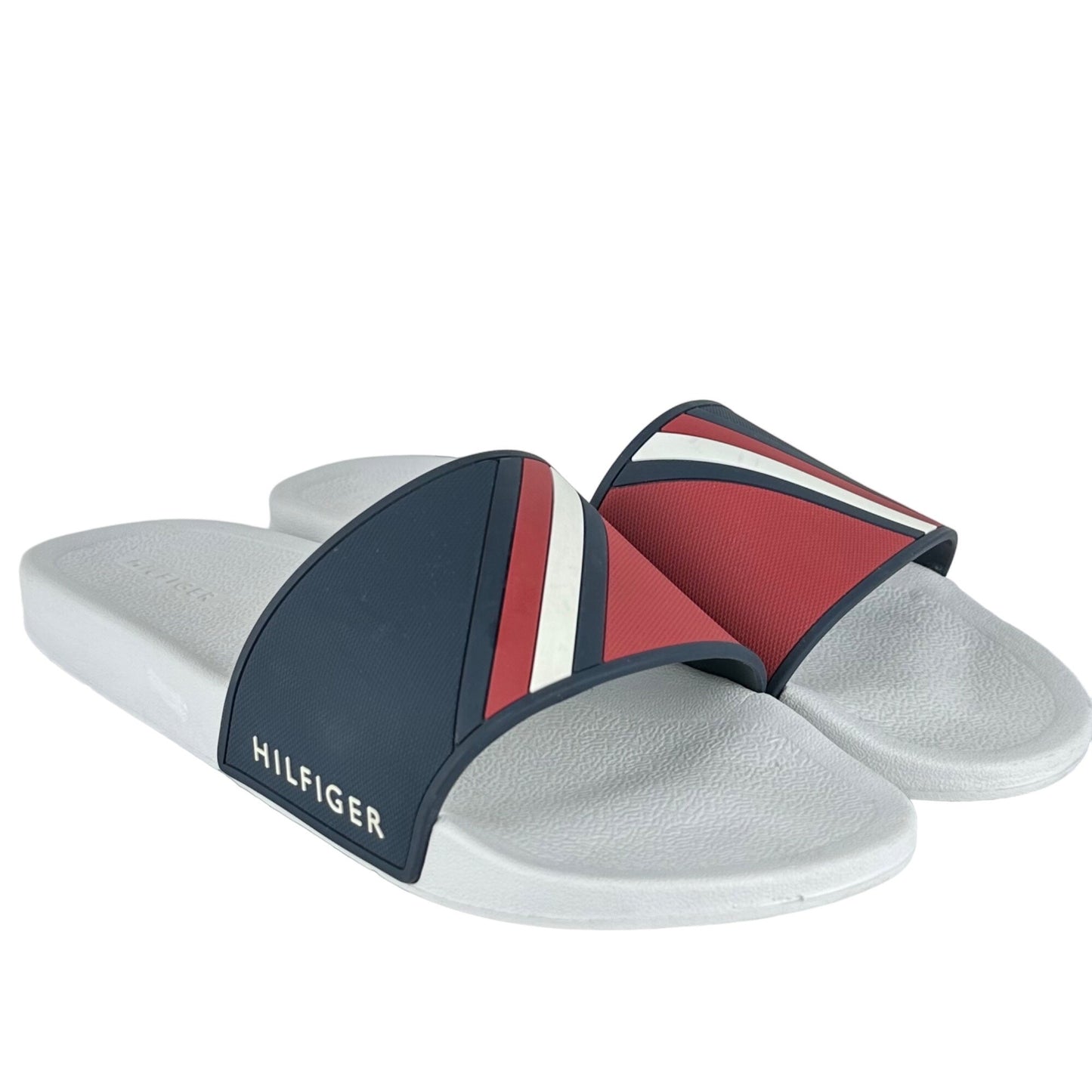 Tommy Hilfiger Mens 13 Designer Striped Slippers Ella Casual Slide Sandals