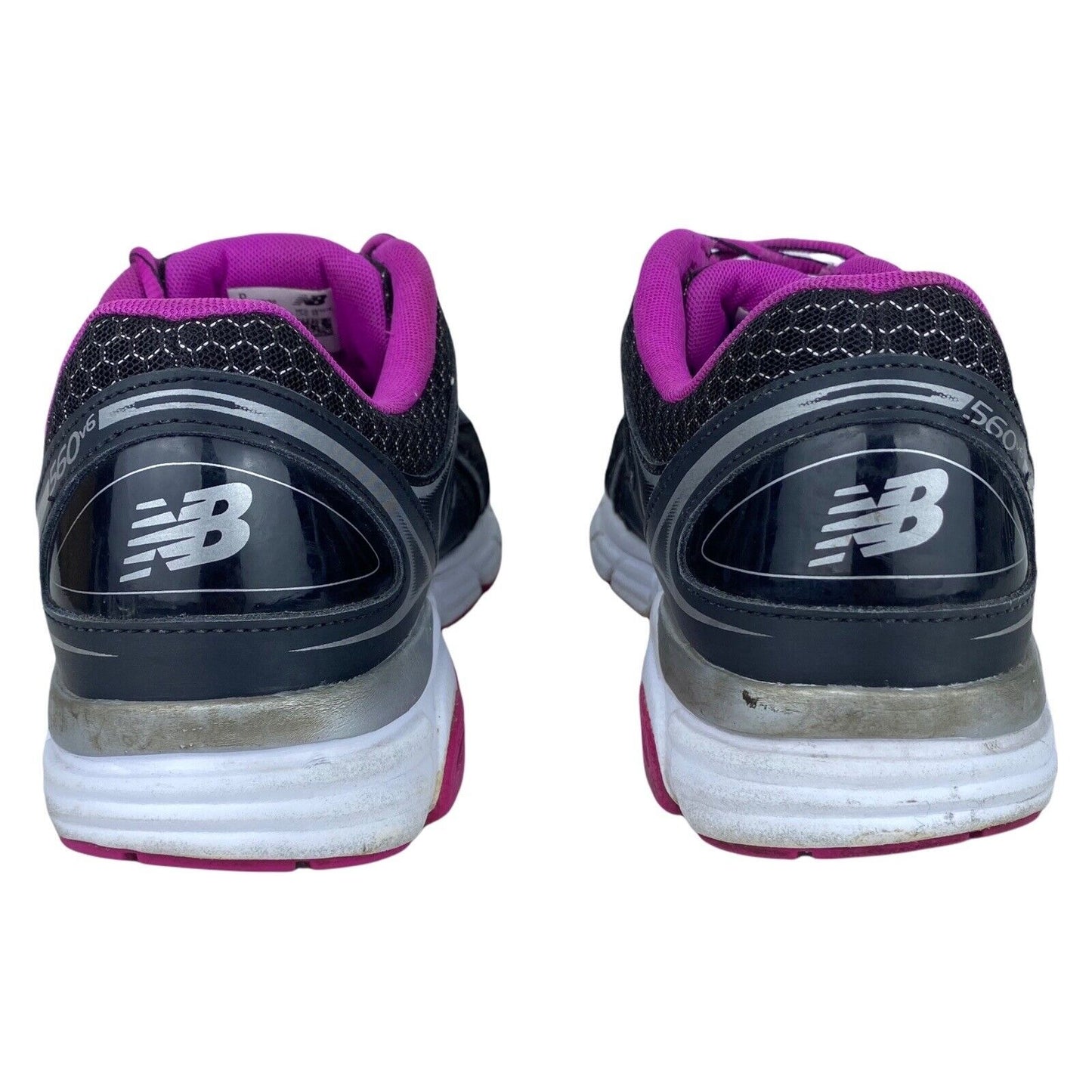 New Balance Womens Black Purple Running Shoes Size 11 W560RB6