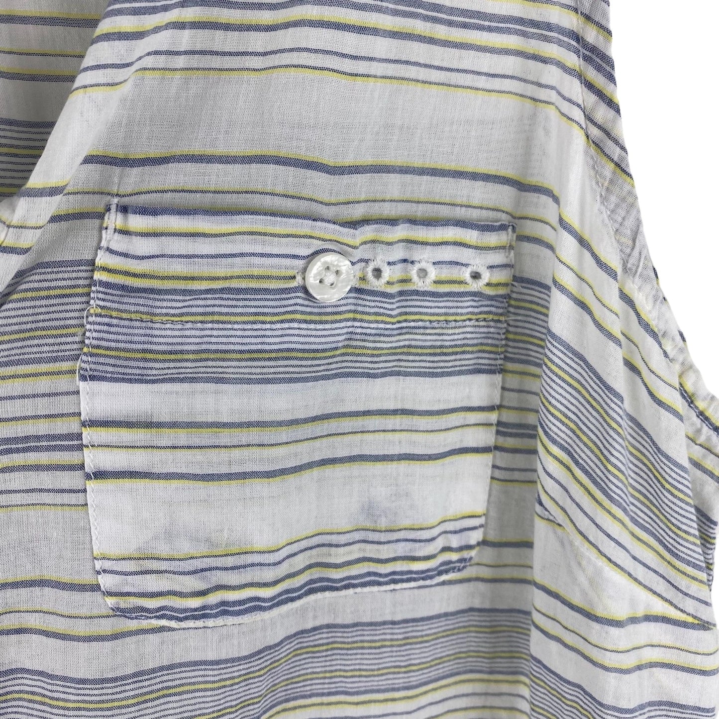 Columbia PFG XS Striped Tank Lot of 2 Blue White Striped Sleeveless Collared