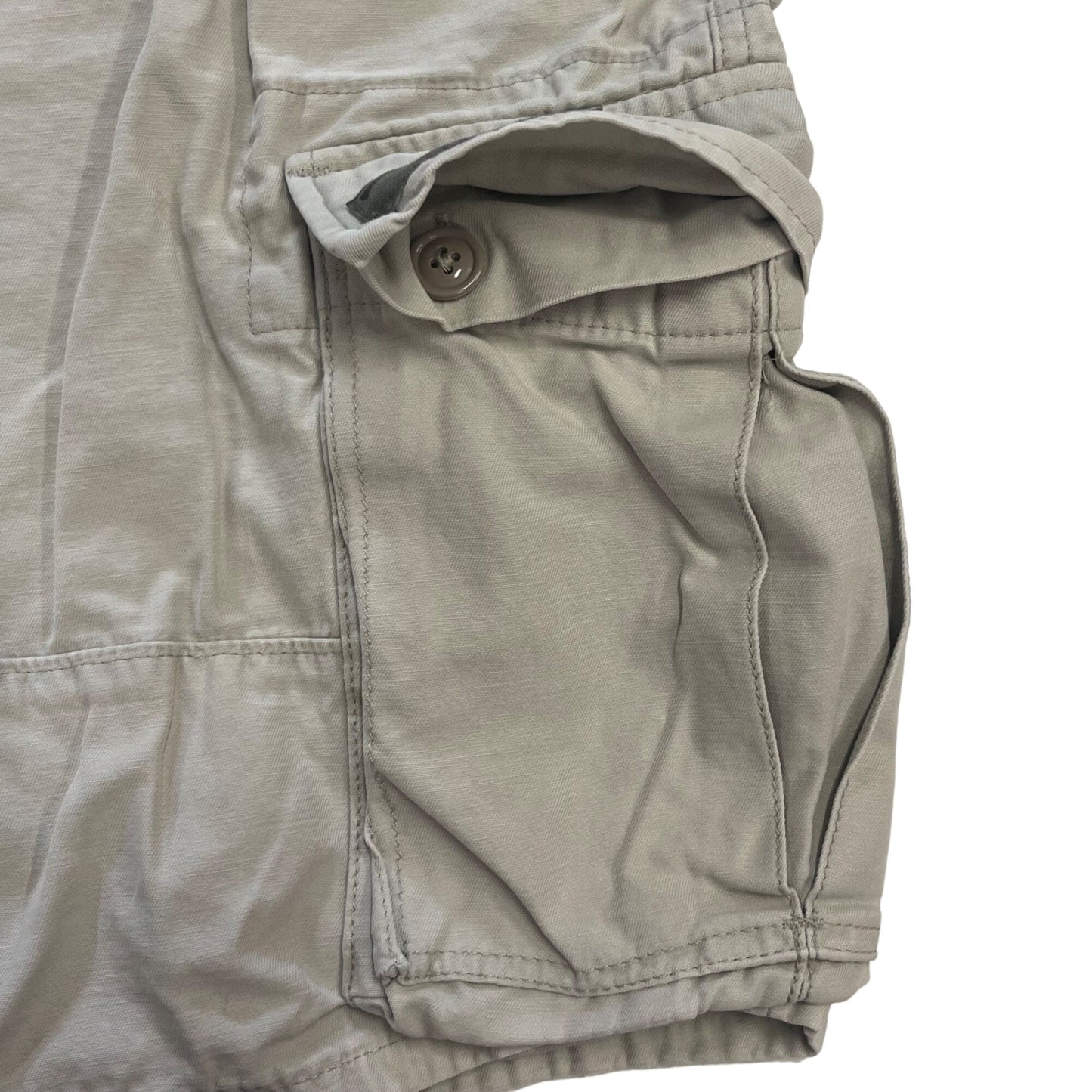 Levis Workwear Mens 36 Tan Khaki Beige Cargo Shorts Pockets Casual Loose Utility