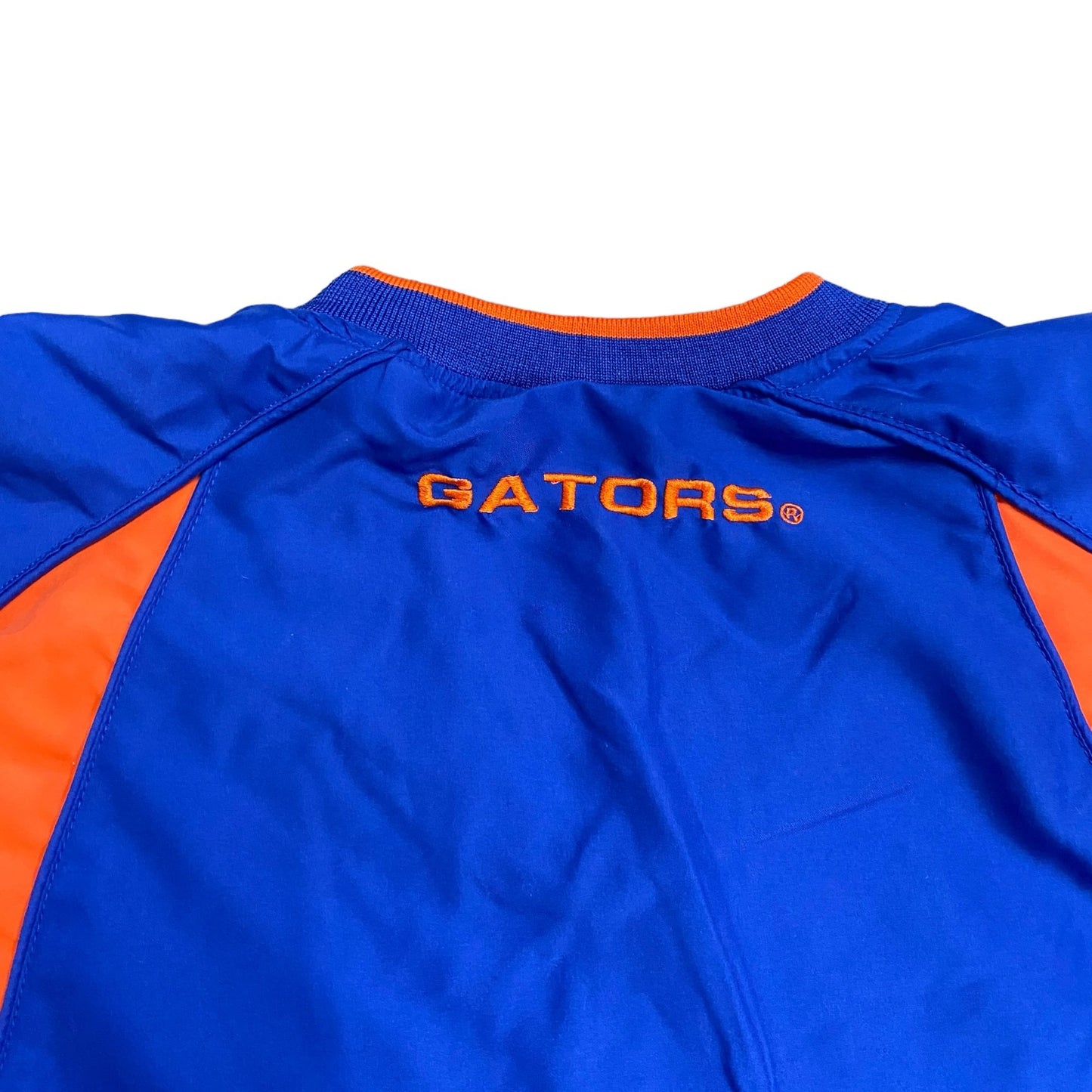 Vintage STARTER Florida Gators Jacket Mens L Vneck Windbreaker Pullover Lined