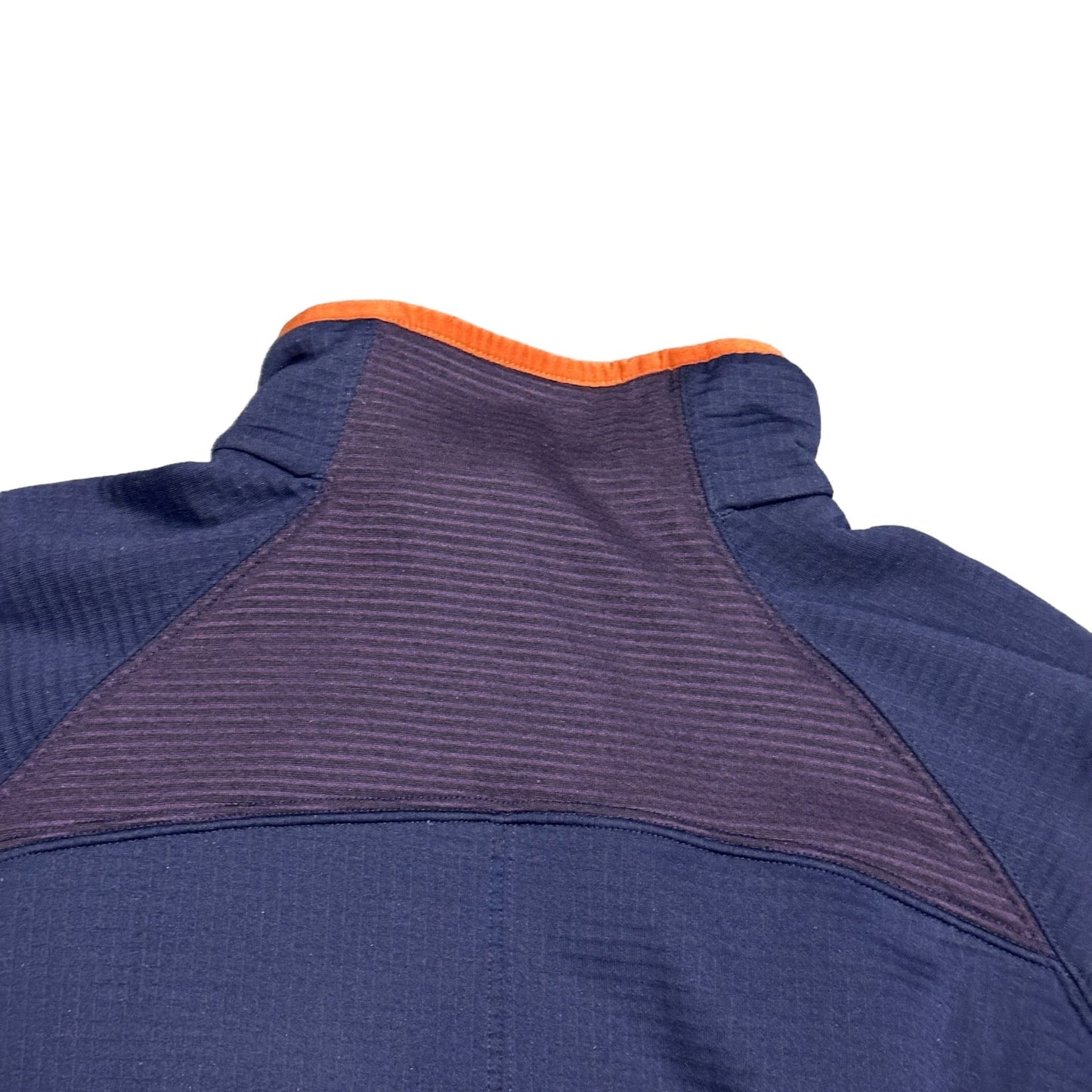 Columbia Mens XL Omniwick 1/4 Zip Pullover Jacket Navy Blue Orange Zip Pocket