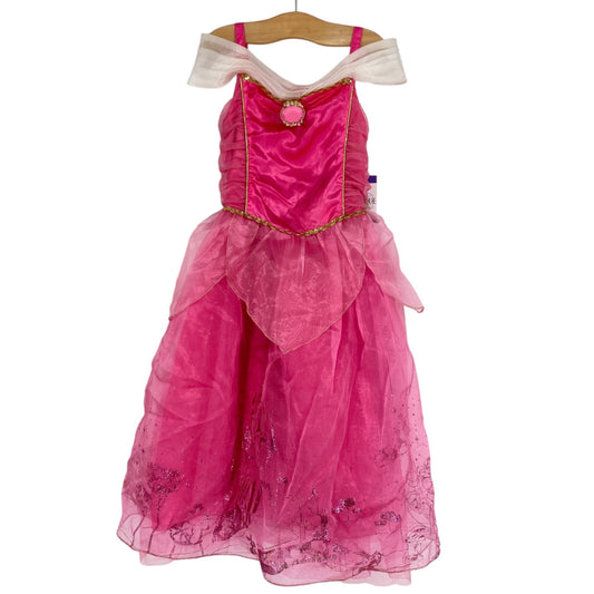 Disney Collection Aurora Costume Fancy Pink Girls Size 7/8 Castle Dress