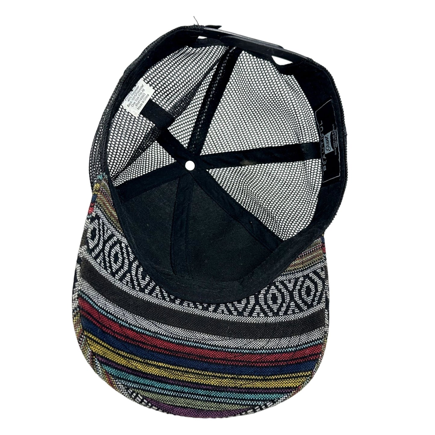 Beautiful Giant Aztec Tribal Snapback Baseball Hat Adjustable Boho Los Angeles