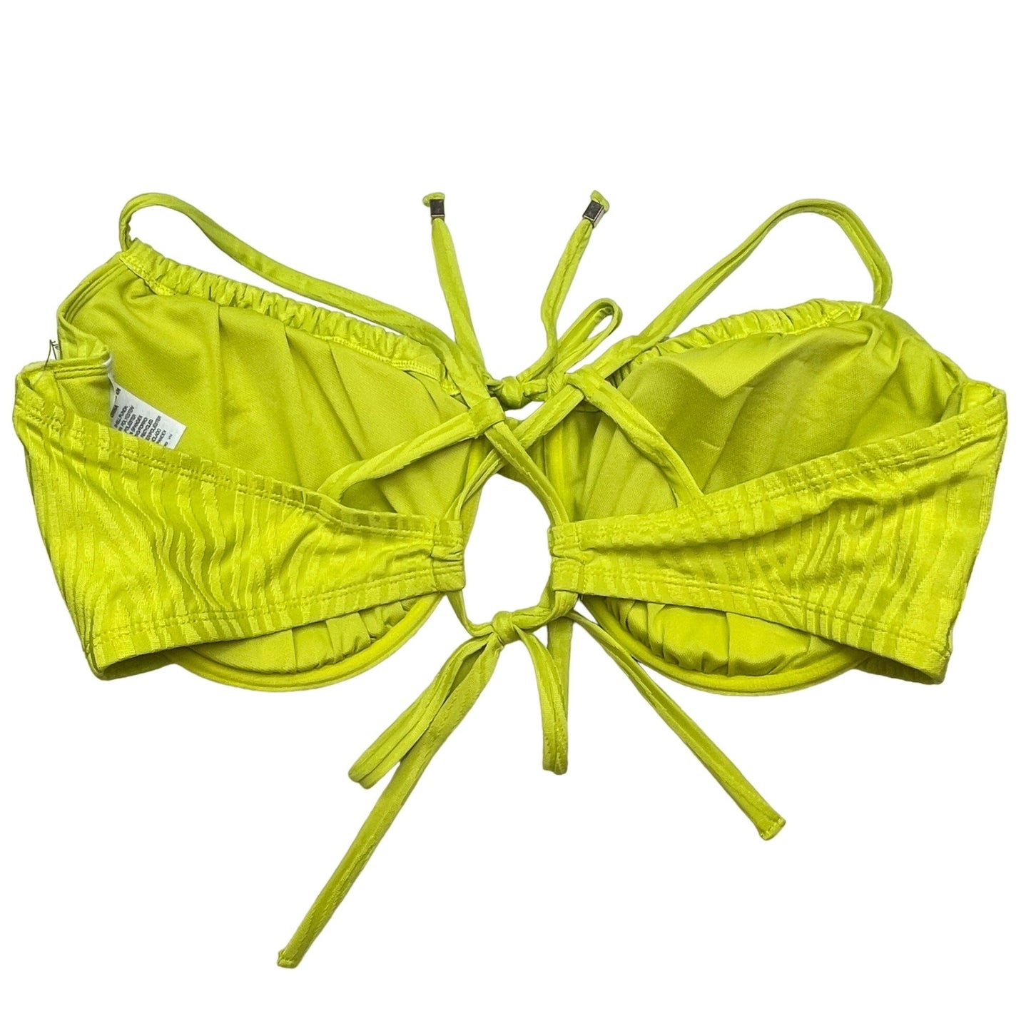 NWT Time and Tru 3XL Lime Green Bikini Low Rise Bottoms Underwire Swimwear