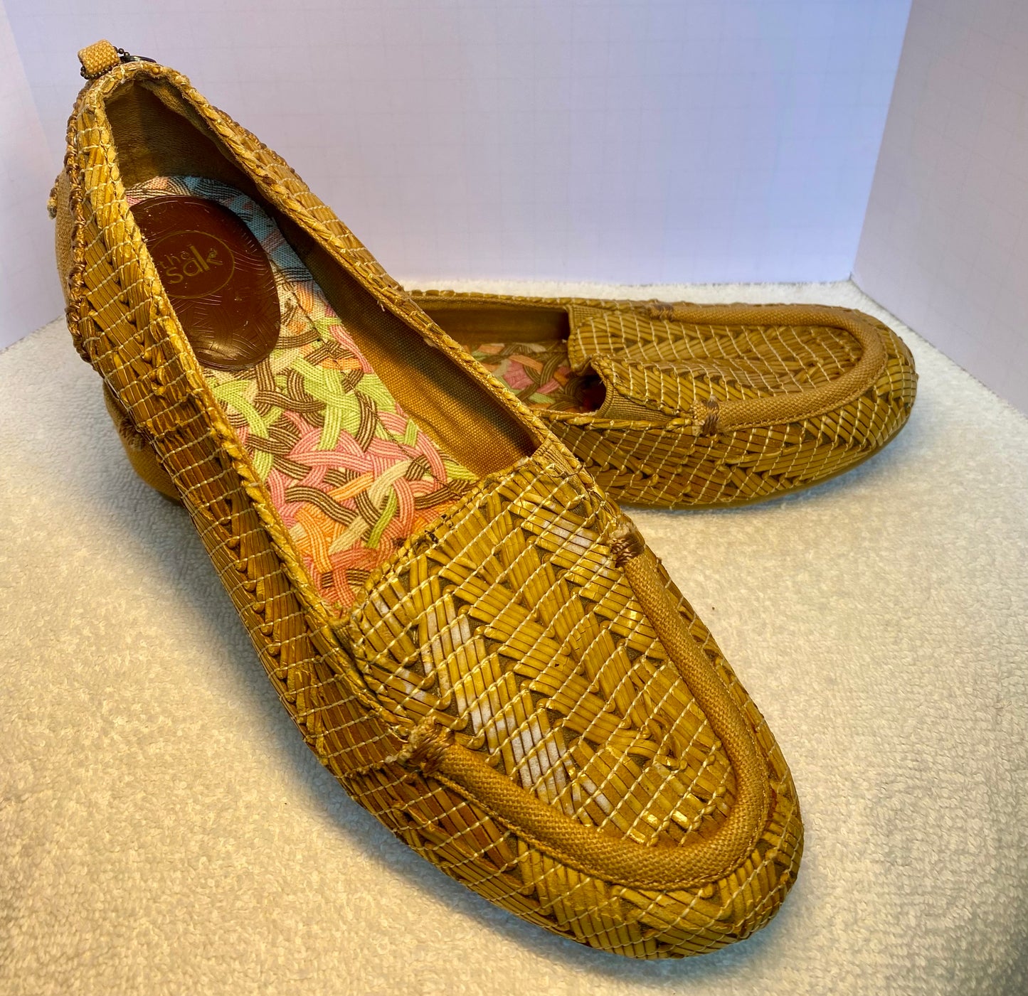The Sak Lisa Straw Woven Loafer 7.5 BoHo Style