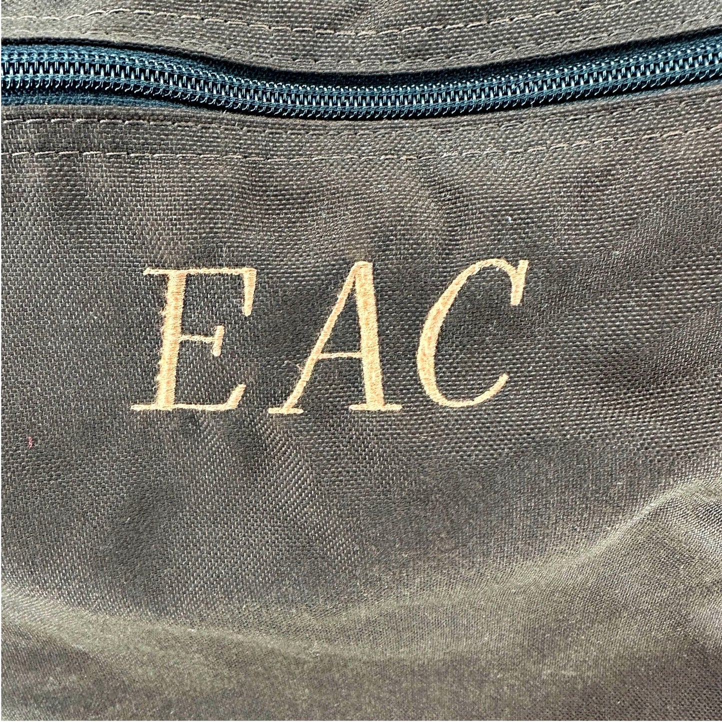 Vintage LL Bean Brown Canvas Weekend Duffel Bag Leather Accents Multiple Pockets