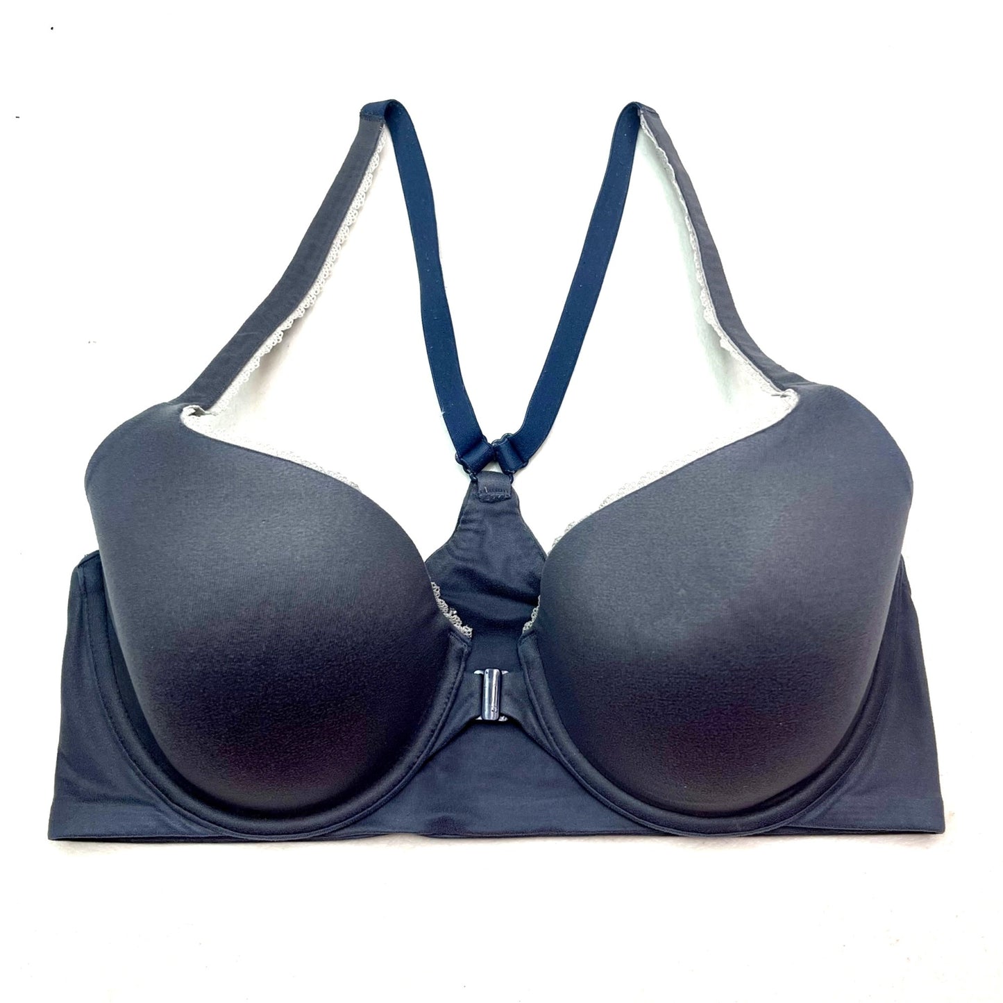 Victoria's Secret 34D Blue Body By Victoria Racerback Demi Bra Front Closure