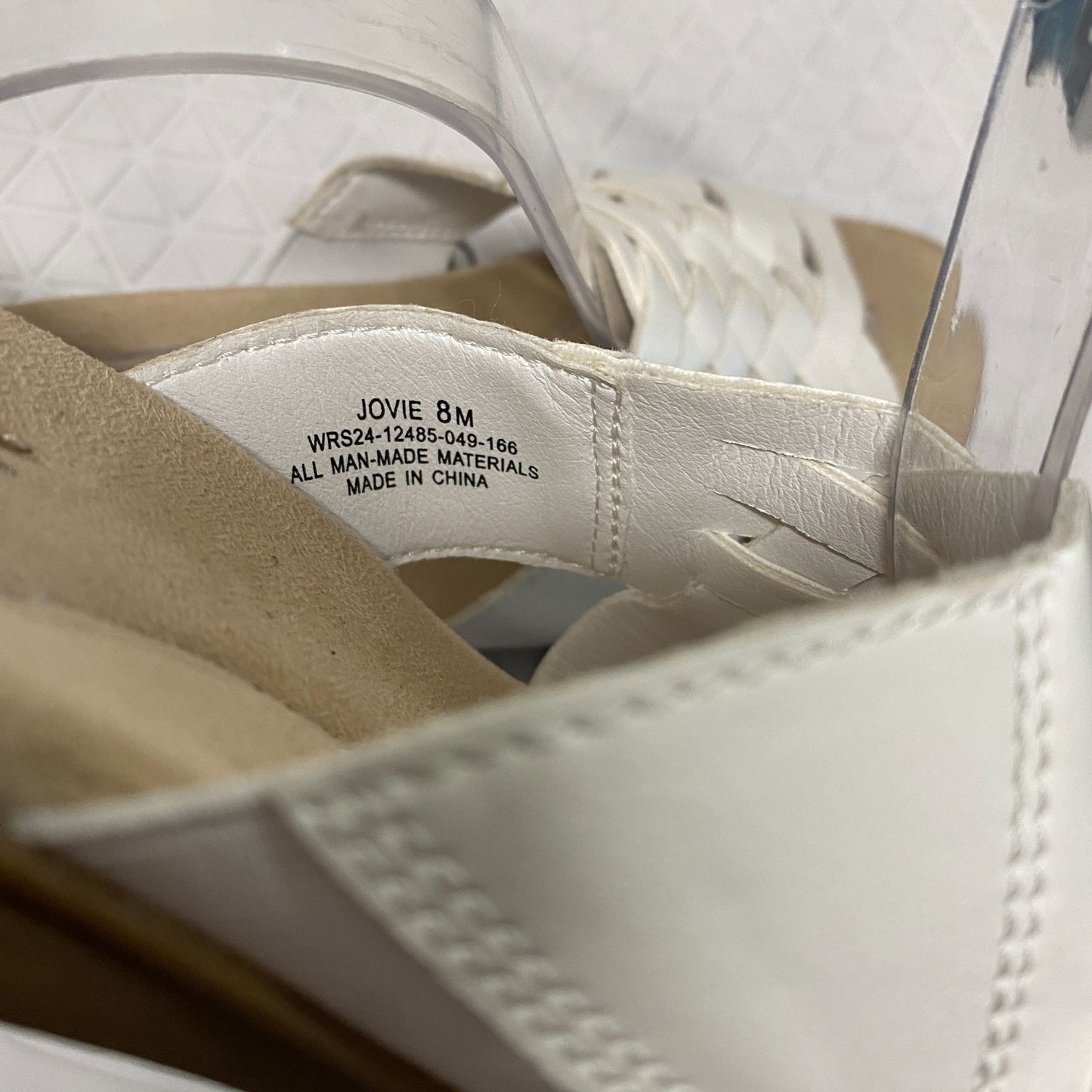 Kim Rogers Jovie Sandals White Womens 8 Ultra Comfort Technology Resort Vacation