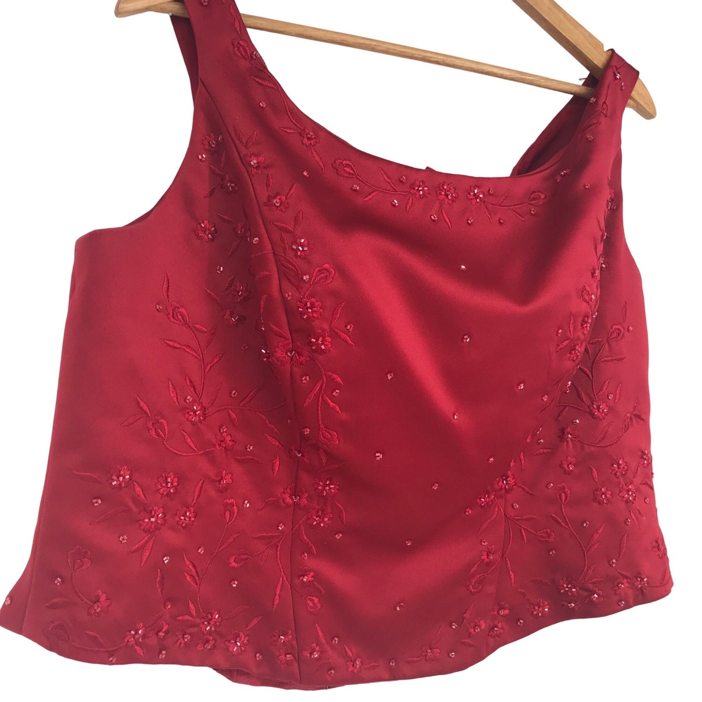 Alfred Angelo 3-Piece Bridesmaid Dress Red Bolero Jacket Full Length Womens 20